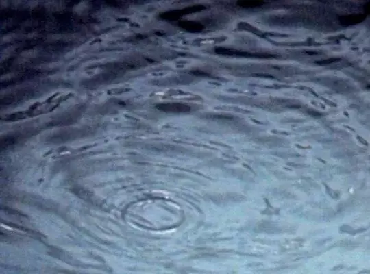 Close-up of rippling blue water seen from above.