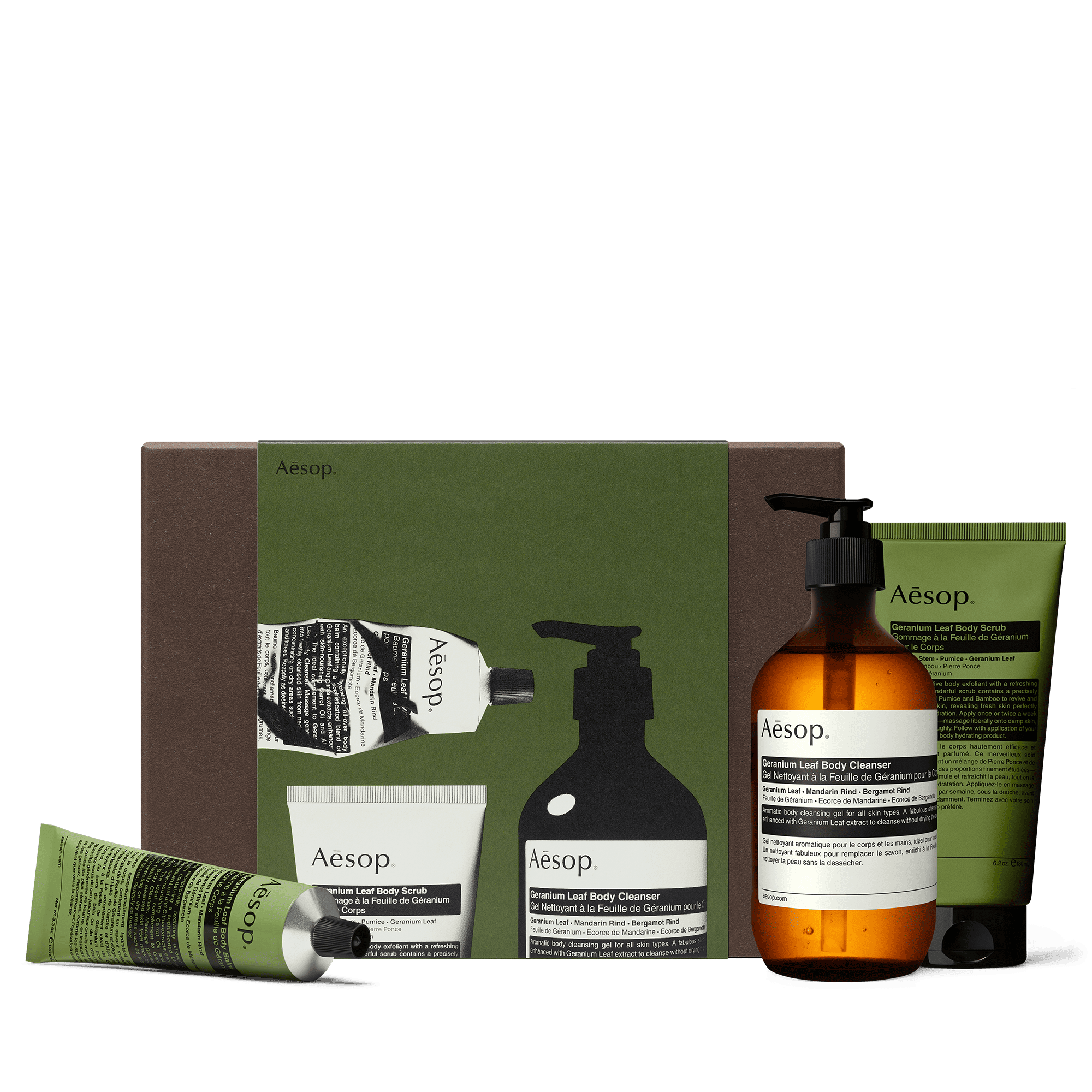 Bathroom Essentials—A Geranium Leaf Trio