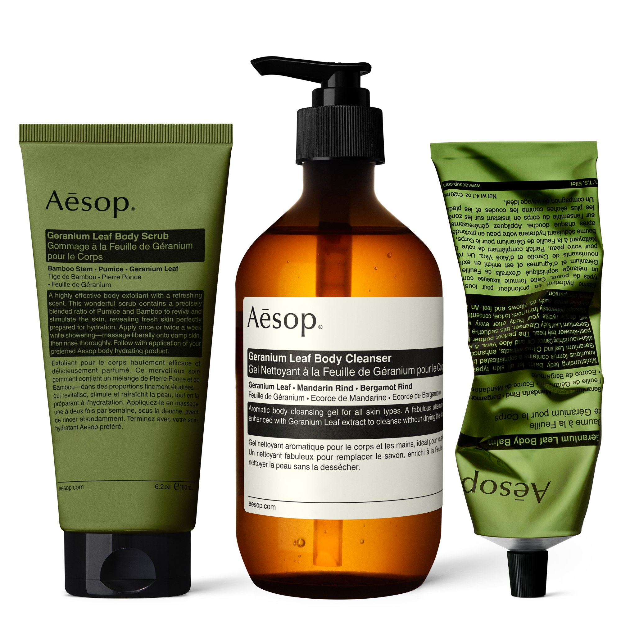 Geranium Leaf Body Care Trio