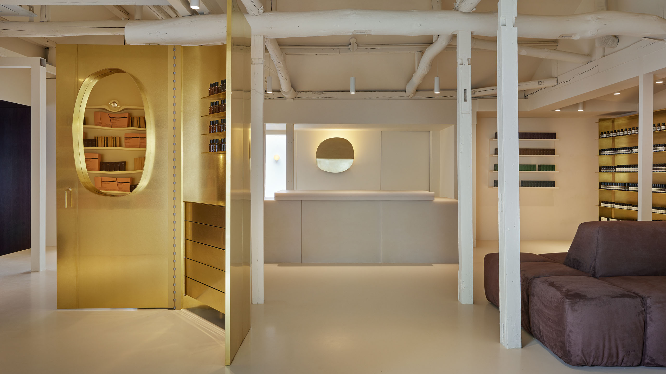 Aesop HanNam store interior detail.