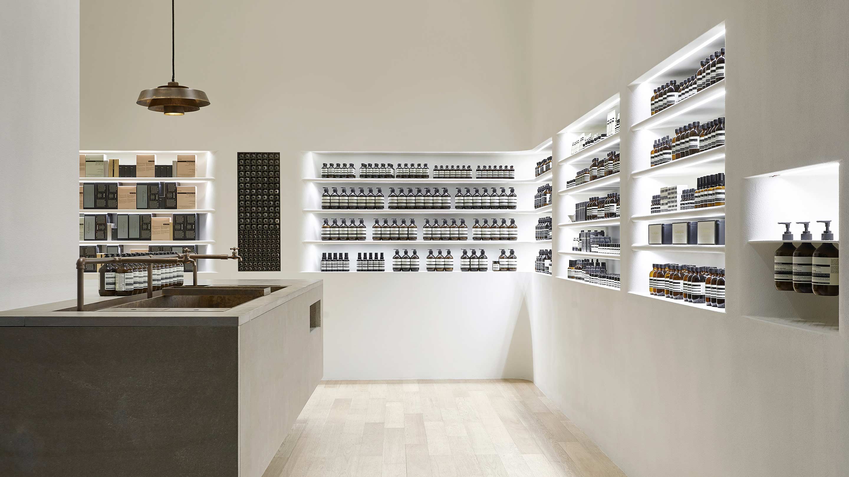 Aesop Busan store interior 