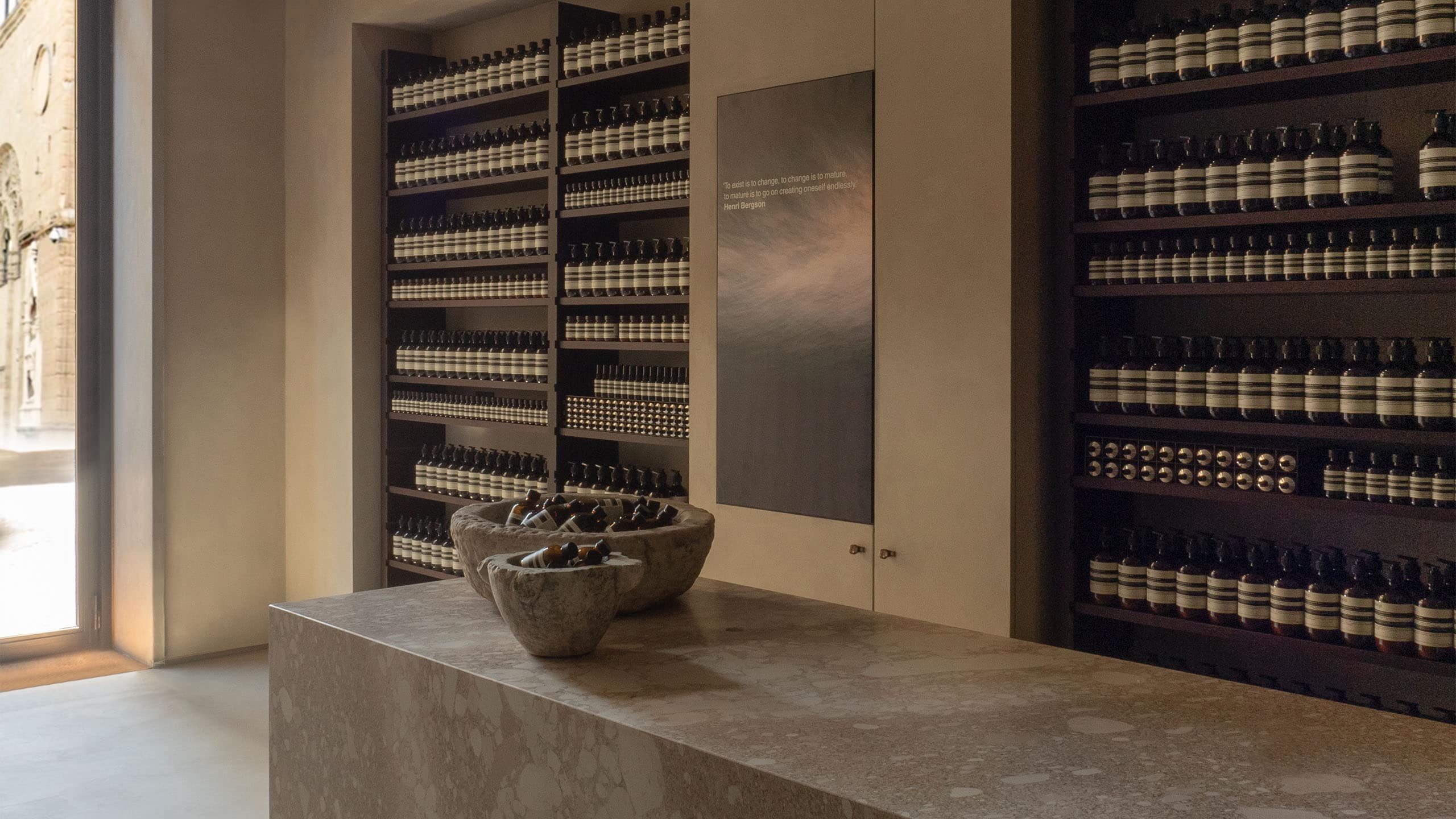 Aesop Firenze store interior product display