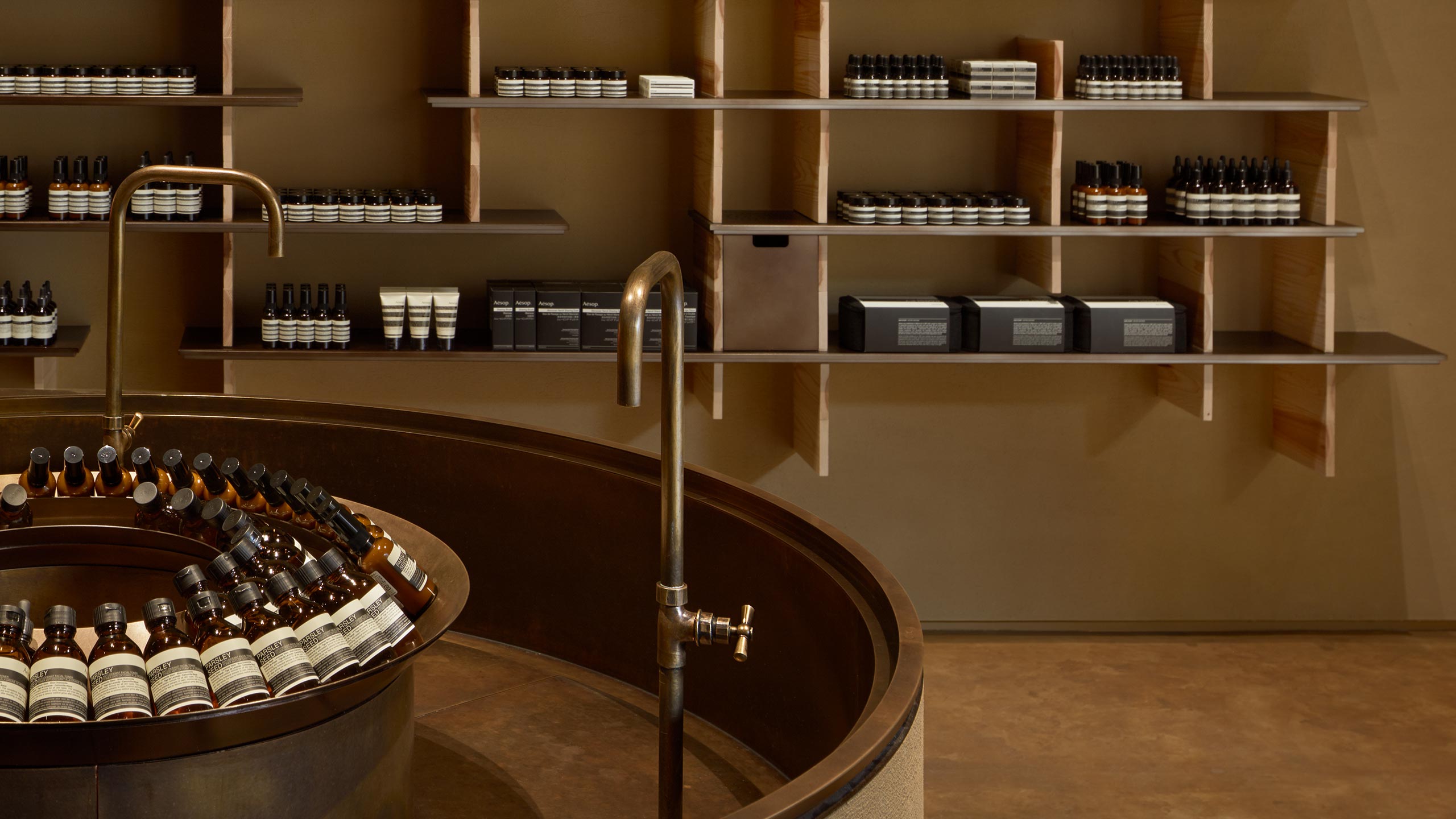 Aesop Hankyu Nishinomiya Gardens store interior 