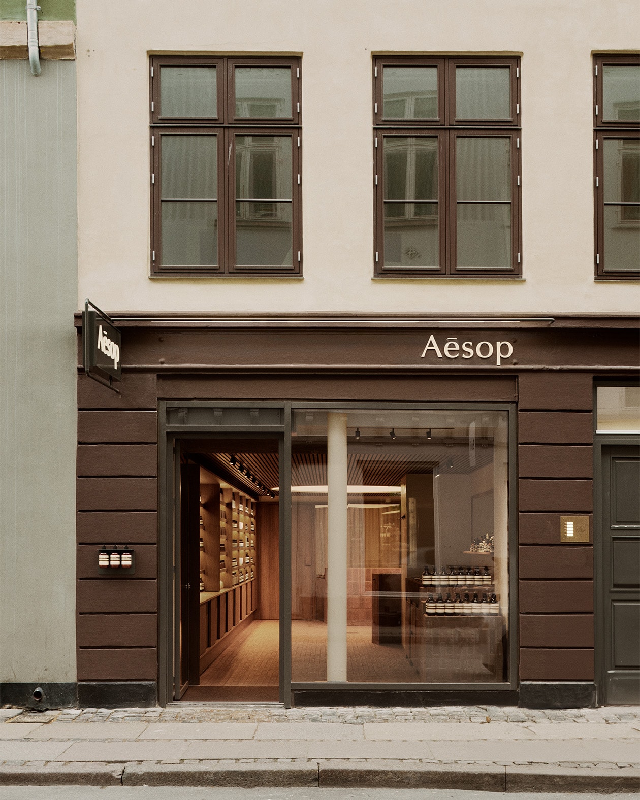 Aesop Kronprinsensgade store facade.