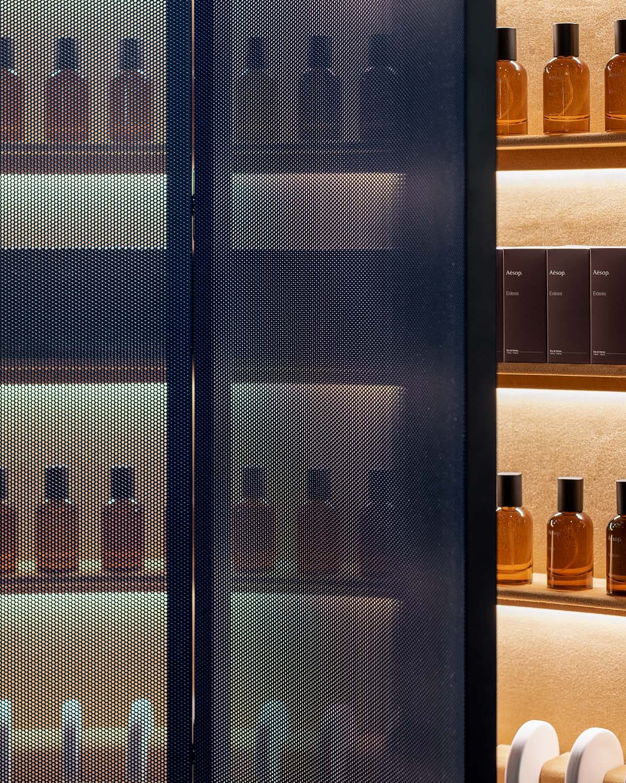 Aesop kobe BAL Interior, Fragrance products line up