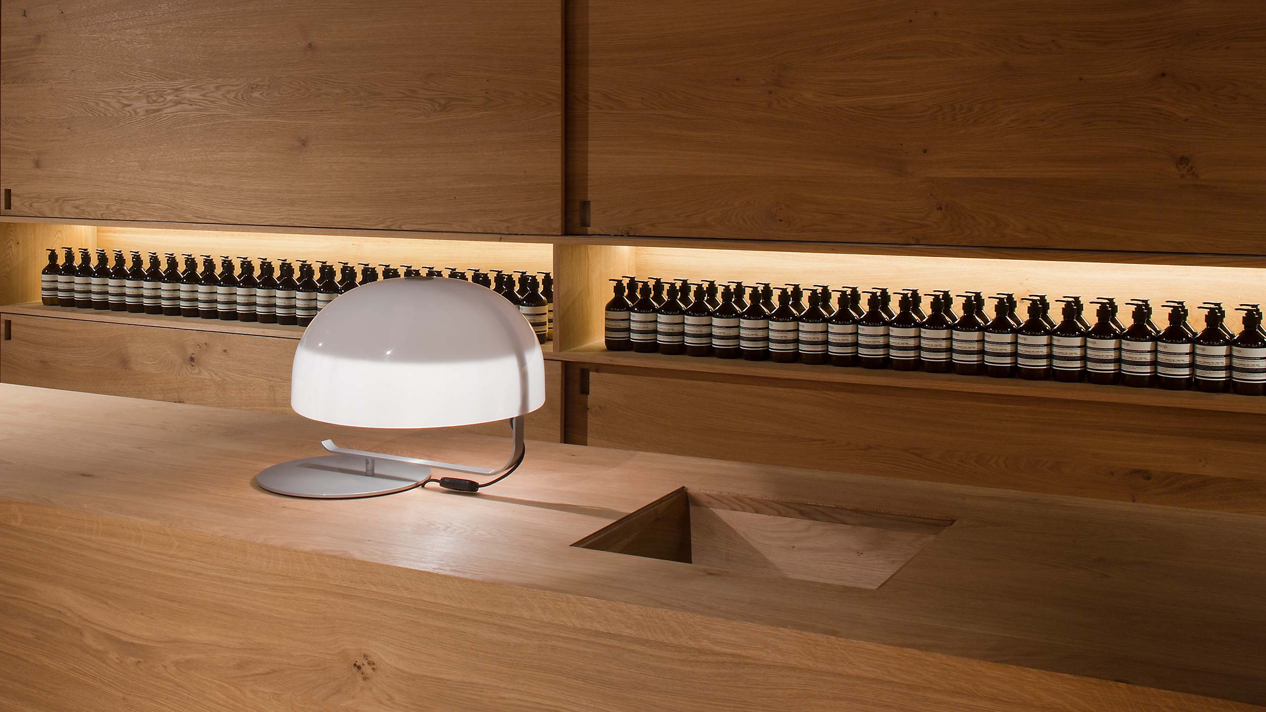 Aesop Fasenstrasse store interior detail
