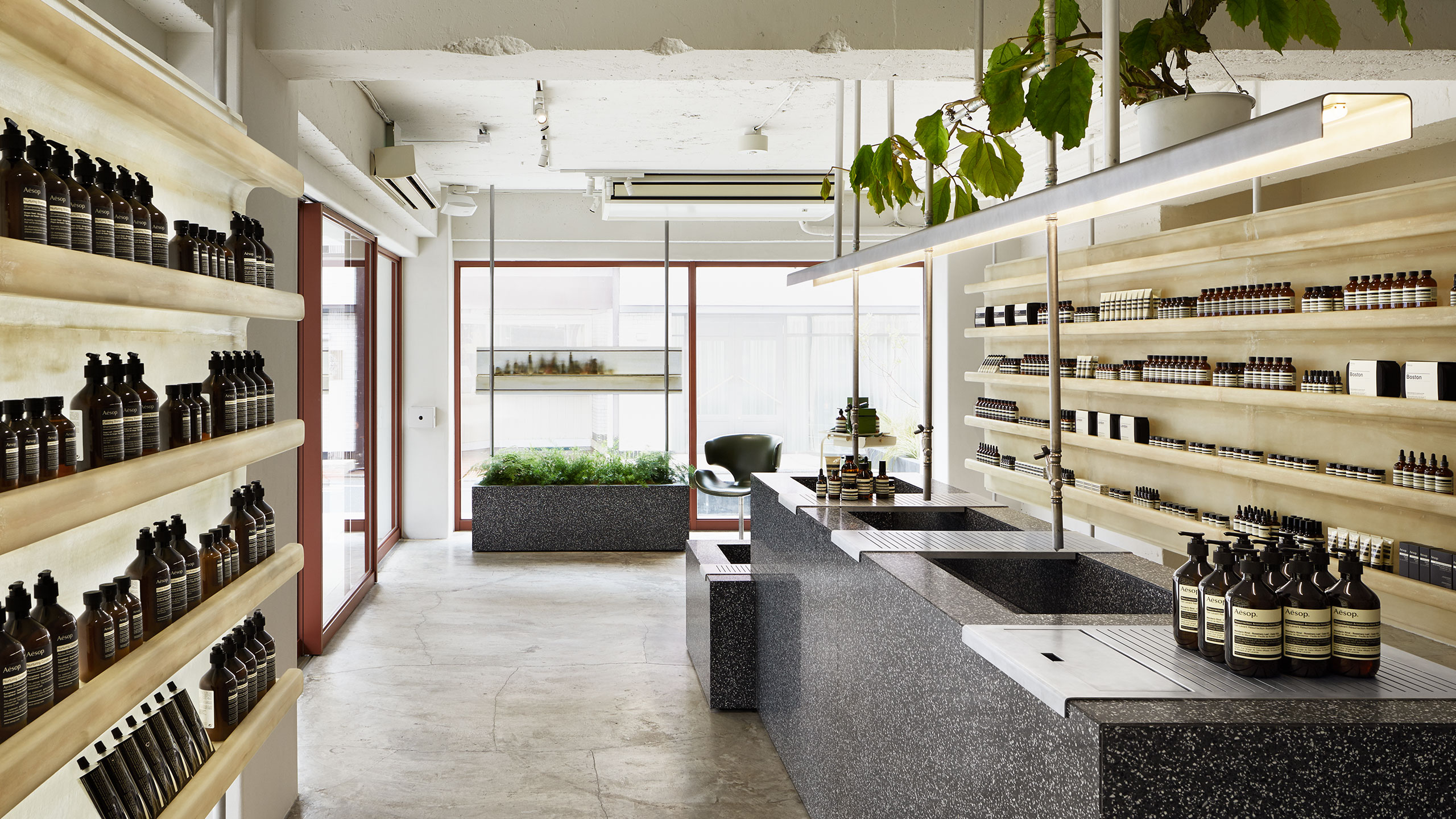 Aesop Jiyugaoka store interior
