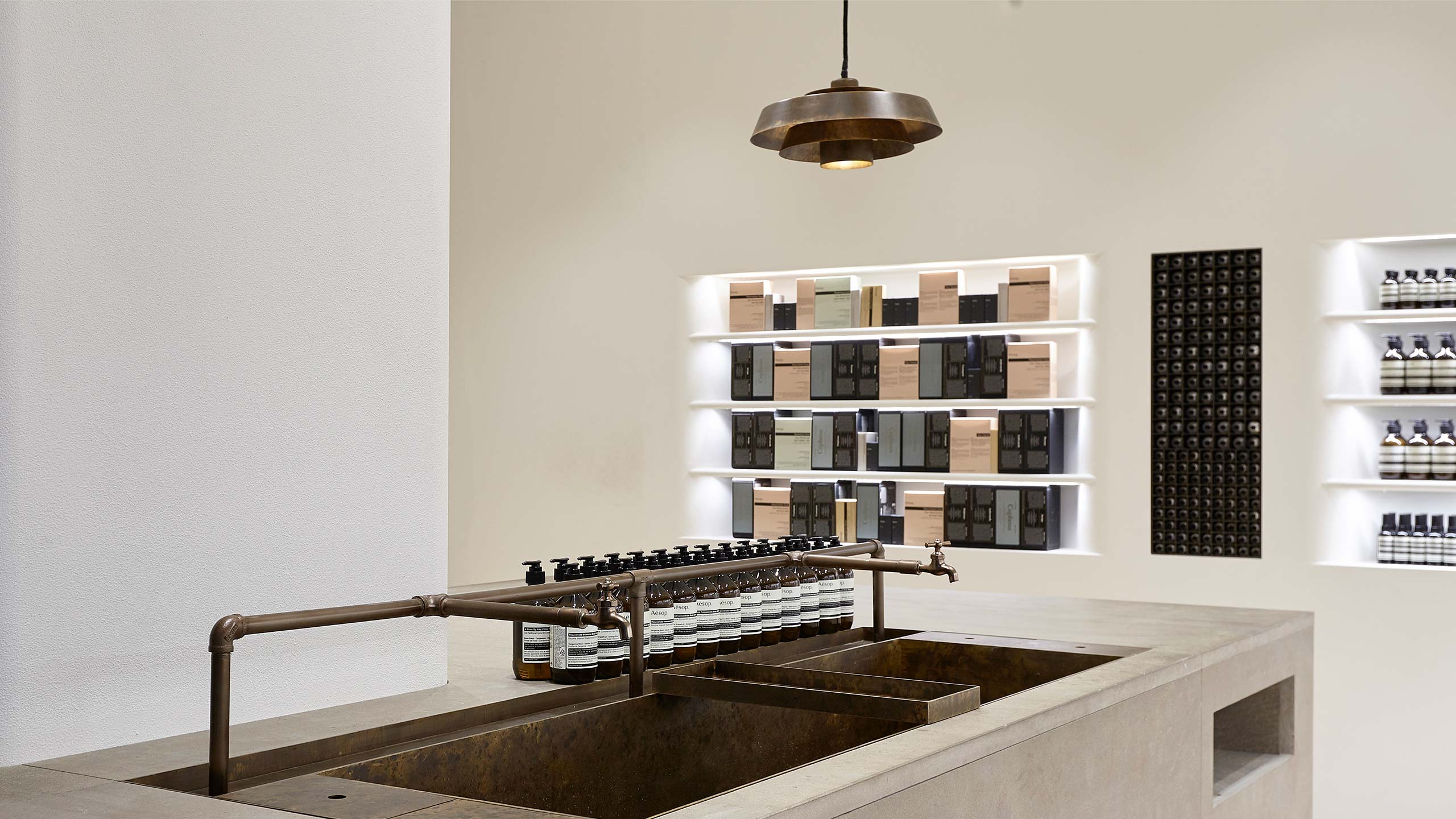 Aesop Busan store interior counter