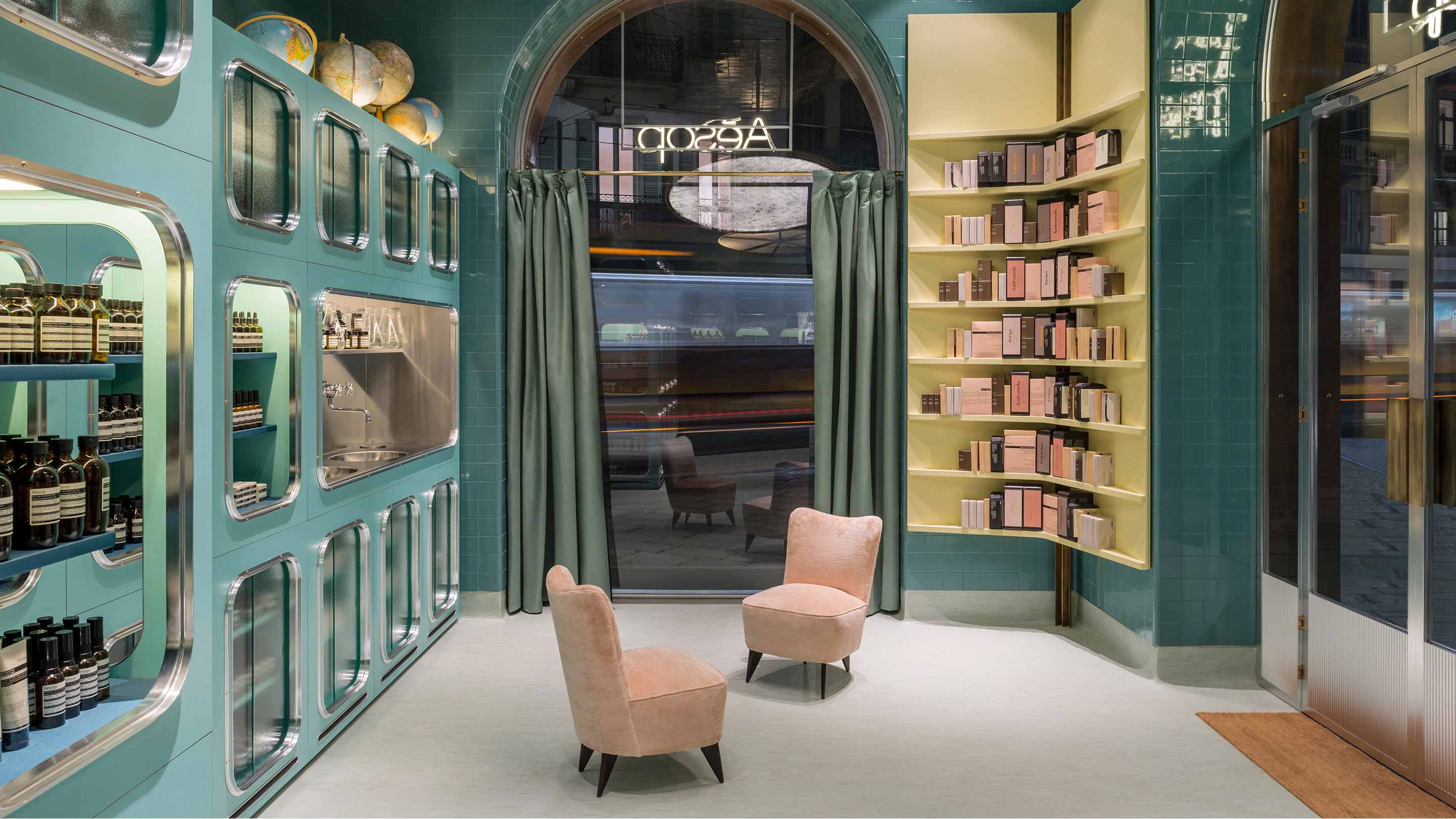 Aesop Corso Magenta store interior 