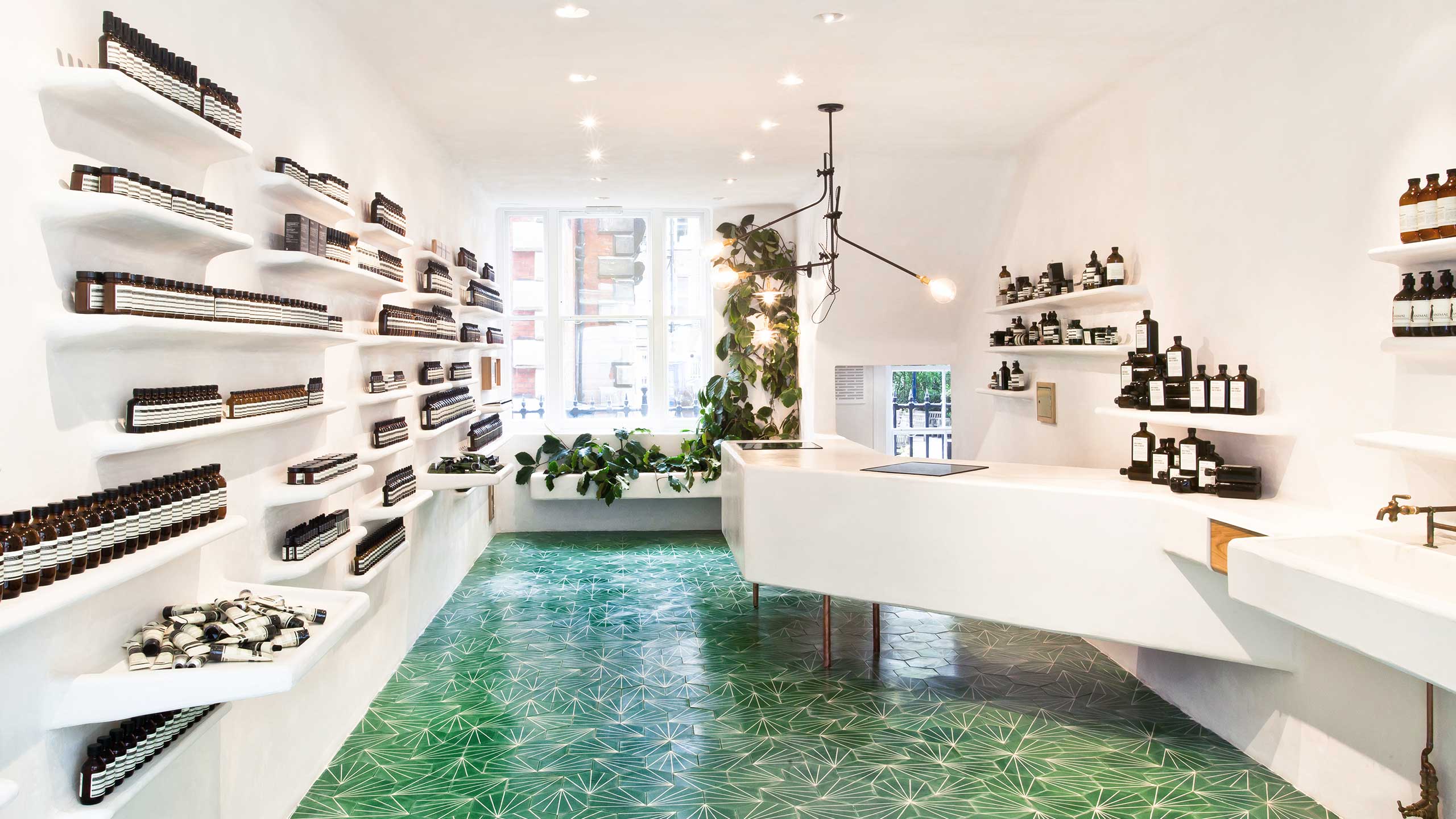 Aesop Covent Garden store interior
