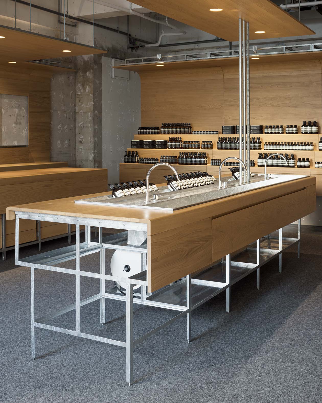 Aesop Shibuya store interior detail