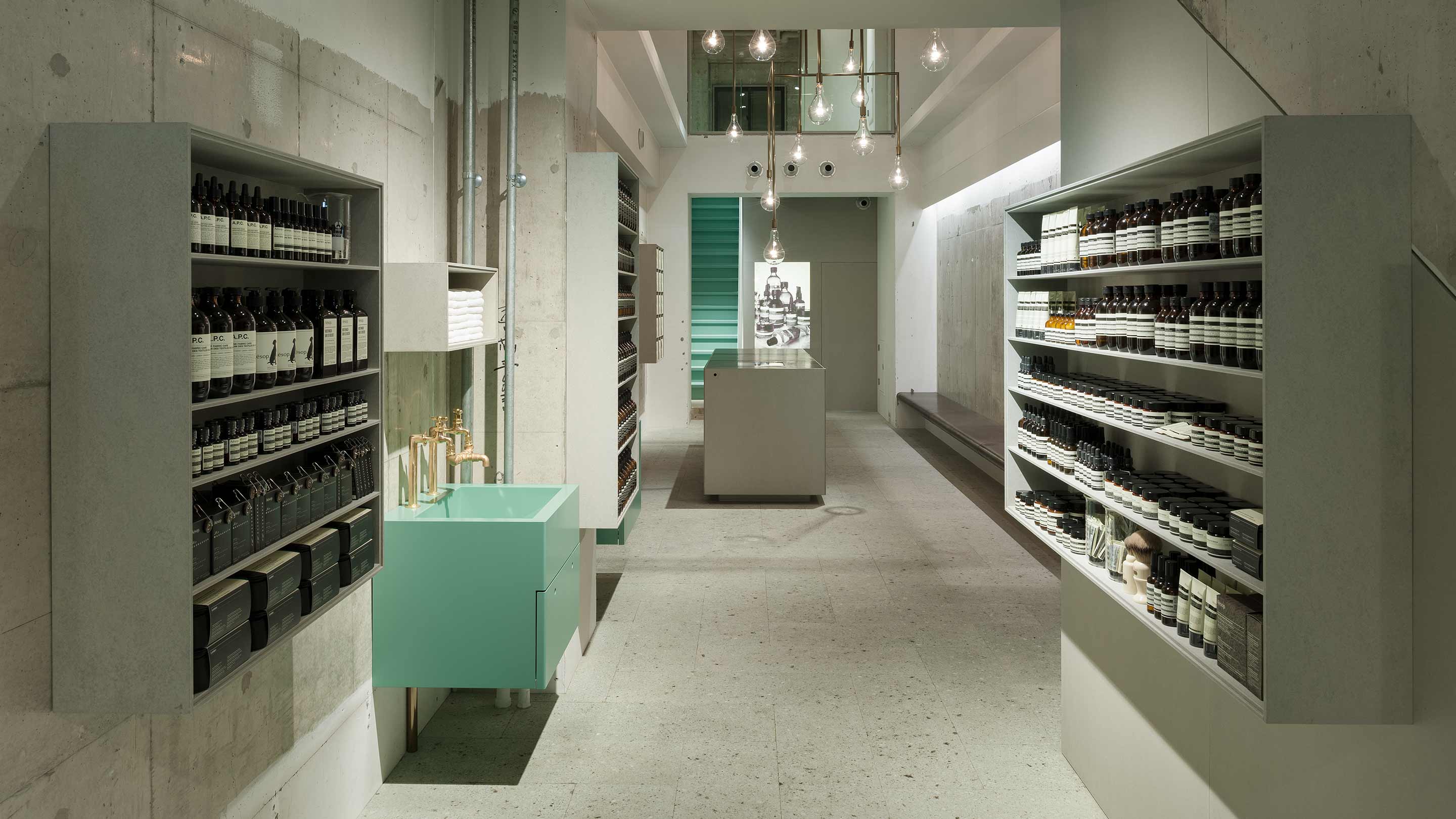 Aesop Kawaramachi store interior 