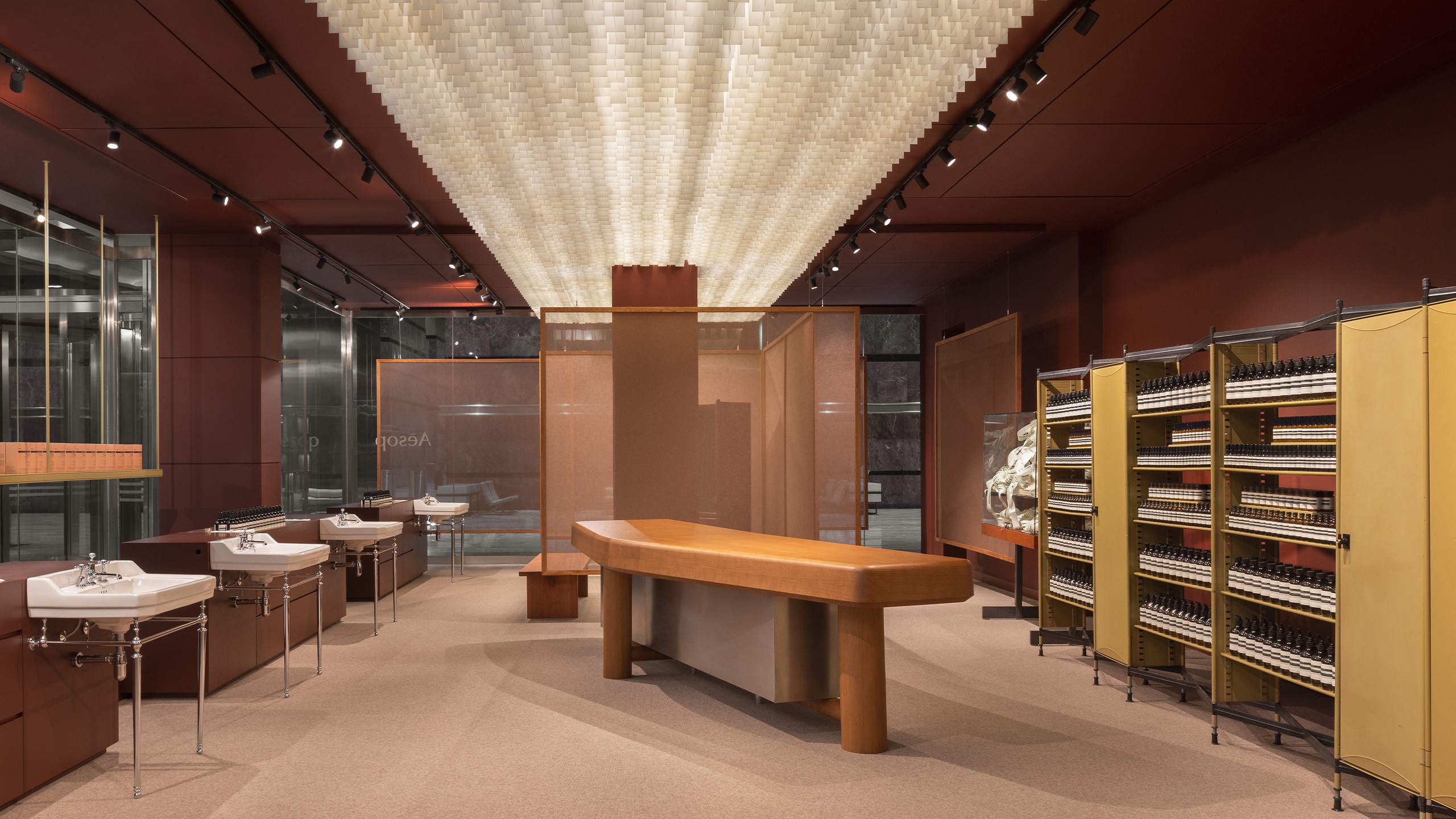 Aesop Canary Wharf store interior