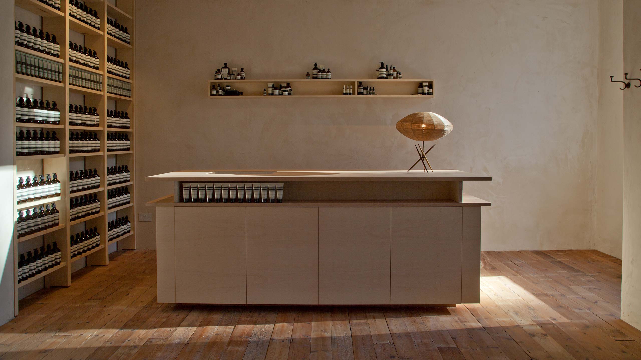Aesop Stockbridge store interior counter