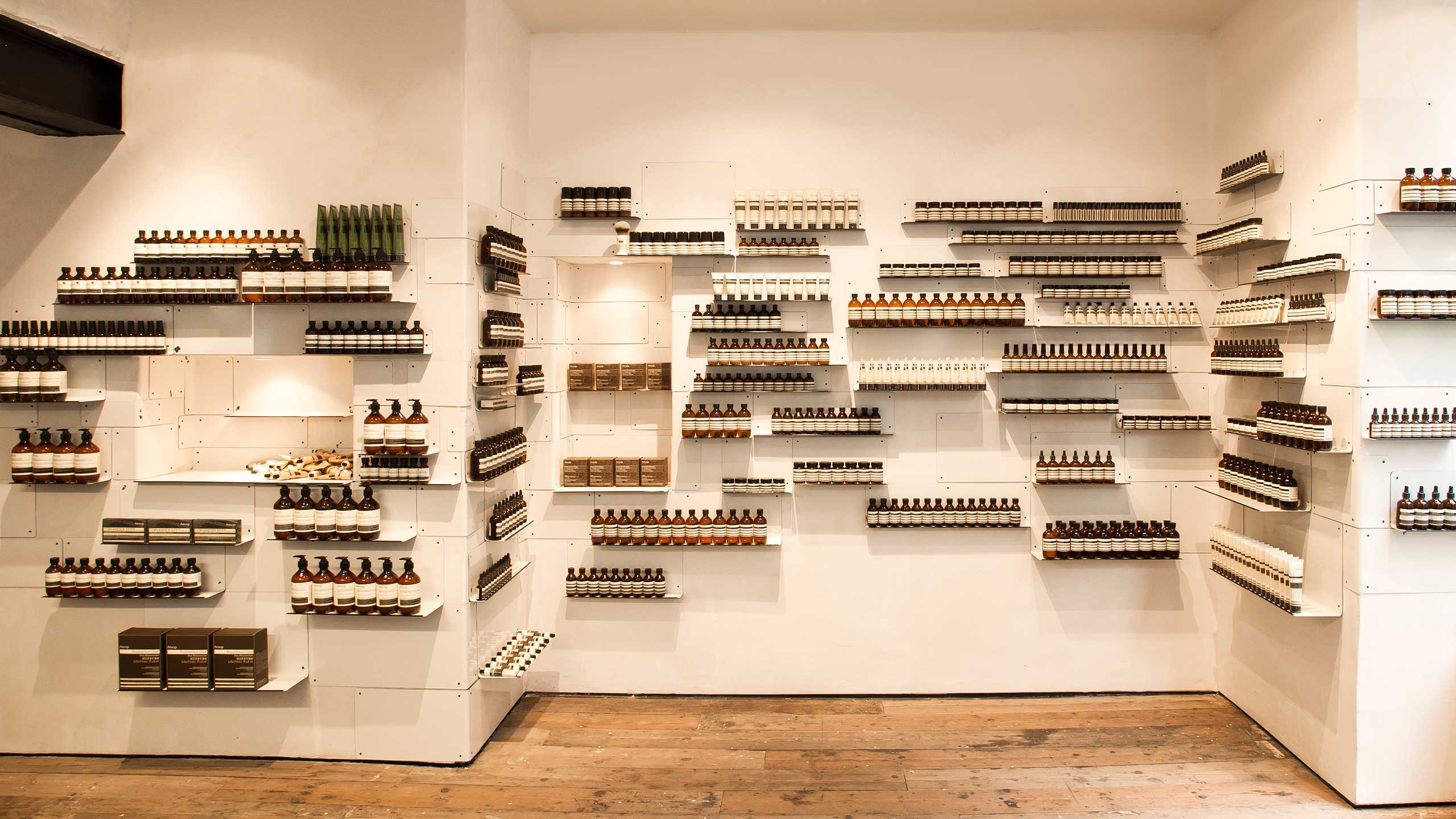 Aesop Soho store interior 