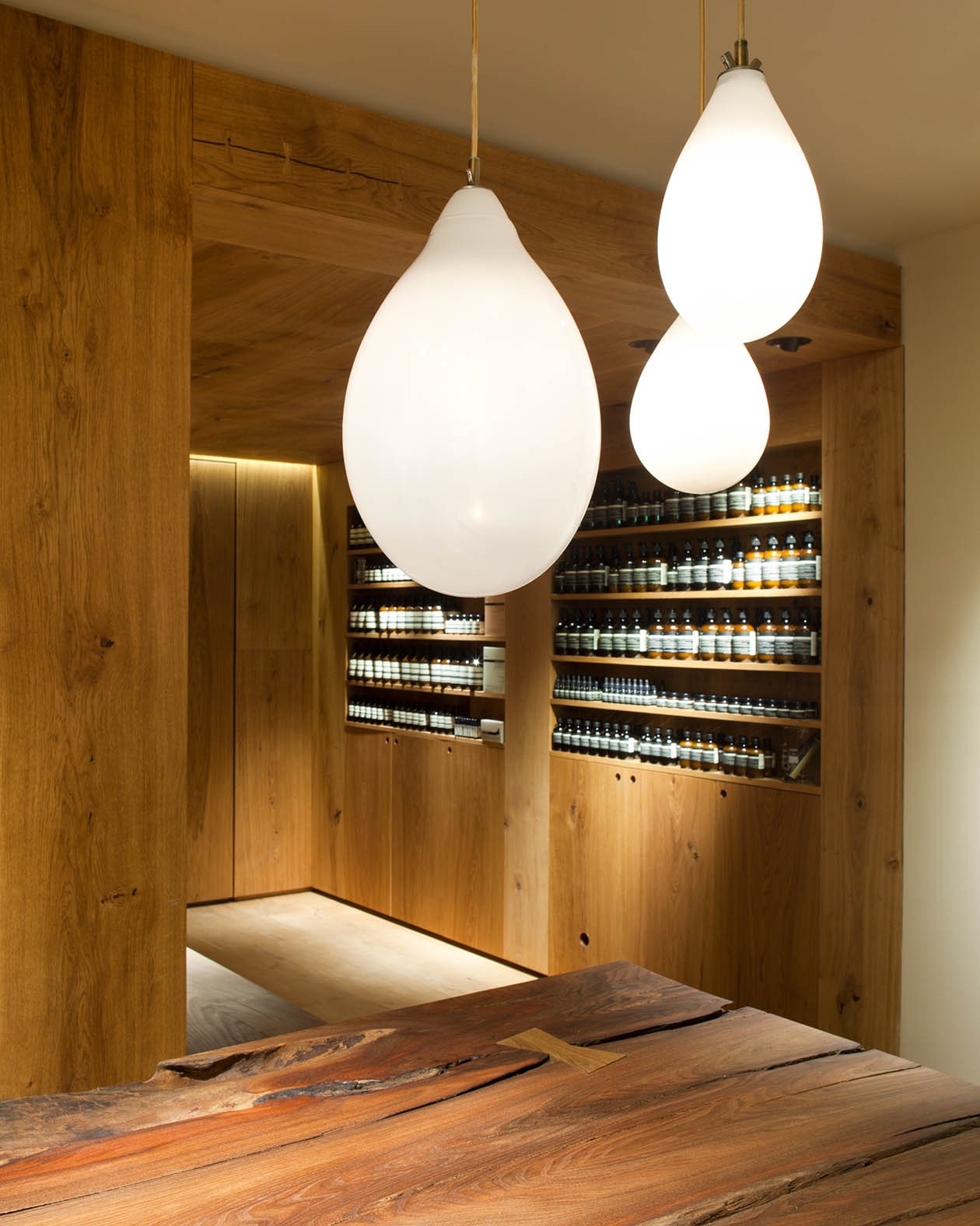 Aesop Bibliotekstan store interior counter detail