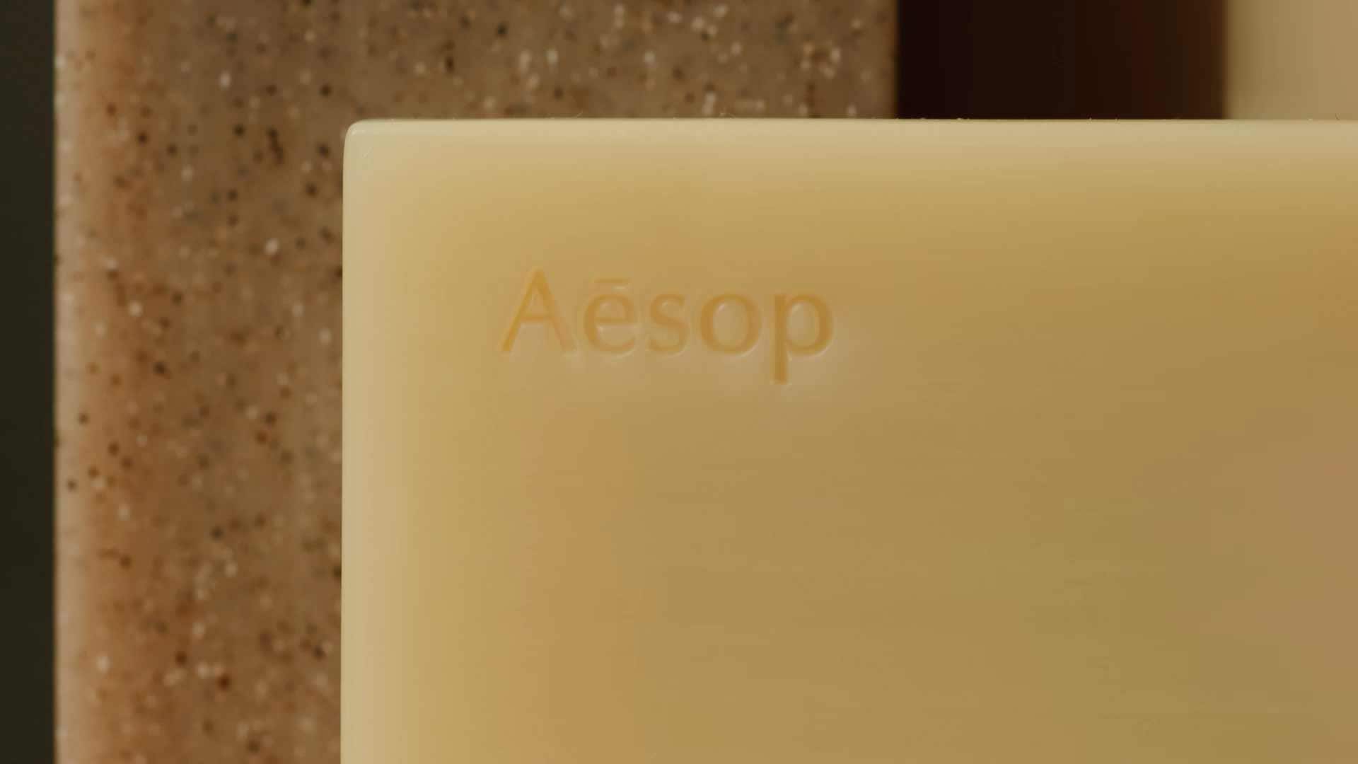Aesop bar soaps texture shots