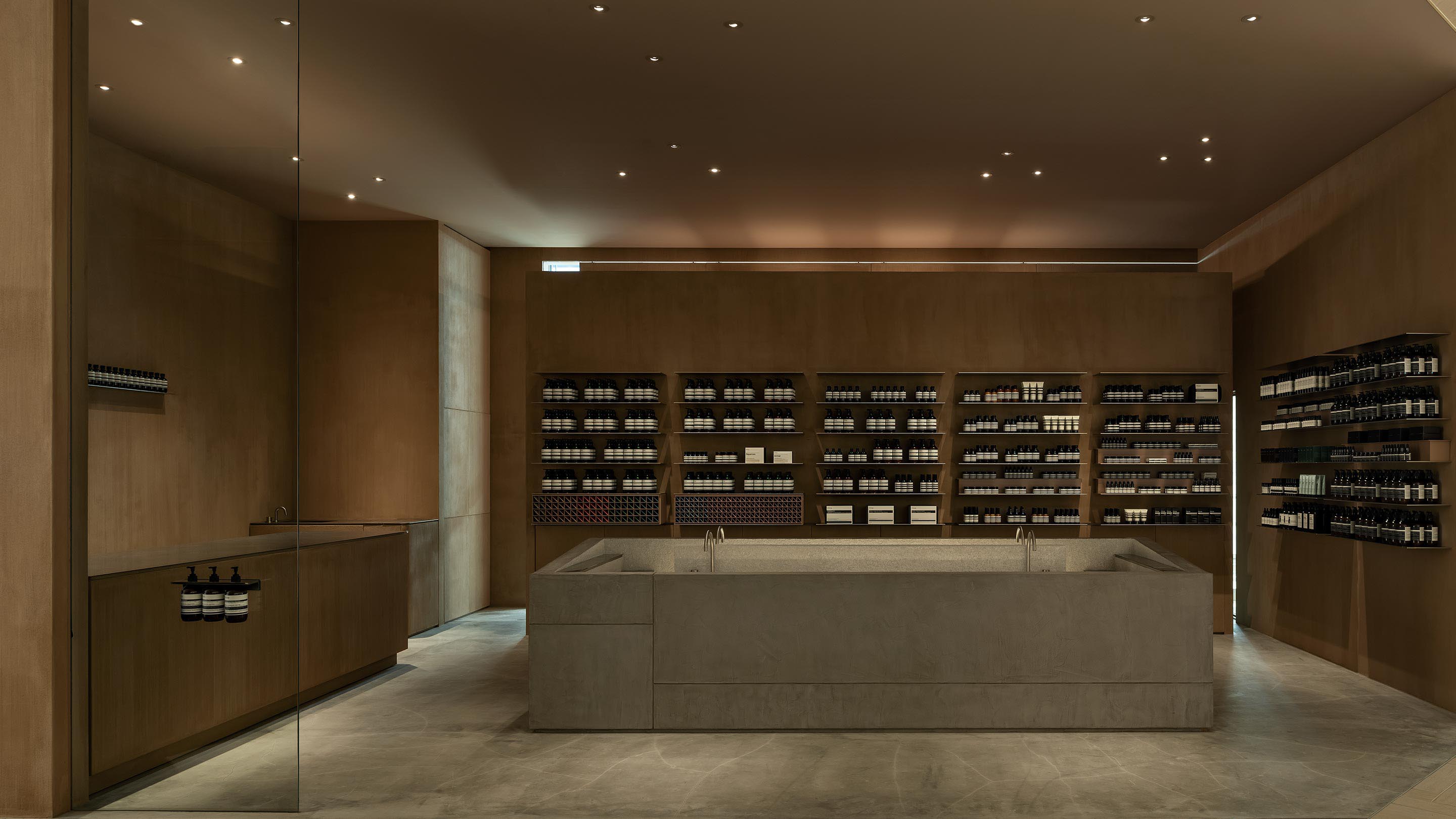 Aesop Shibuya Scramble Square Store Interior