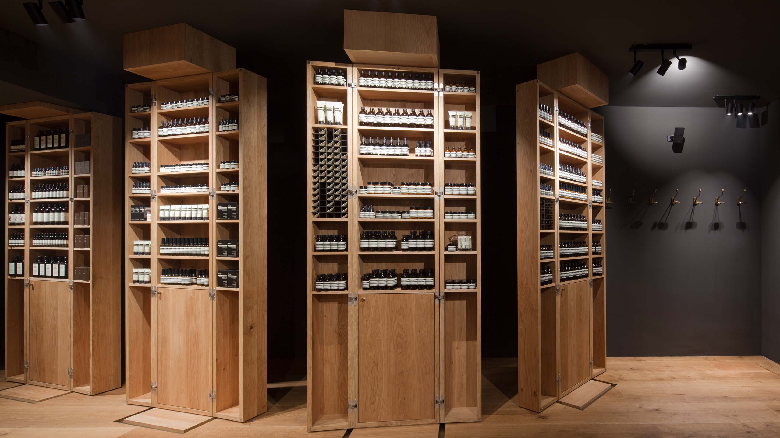Aesop Fasenstrasse store interior detail