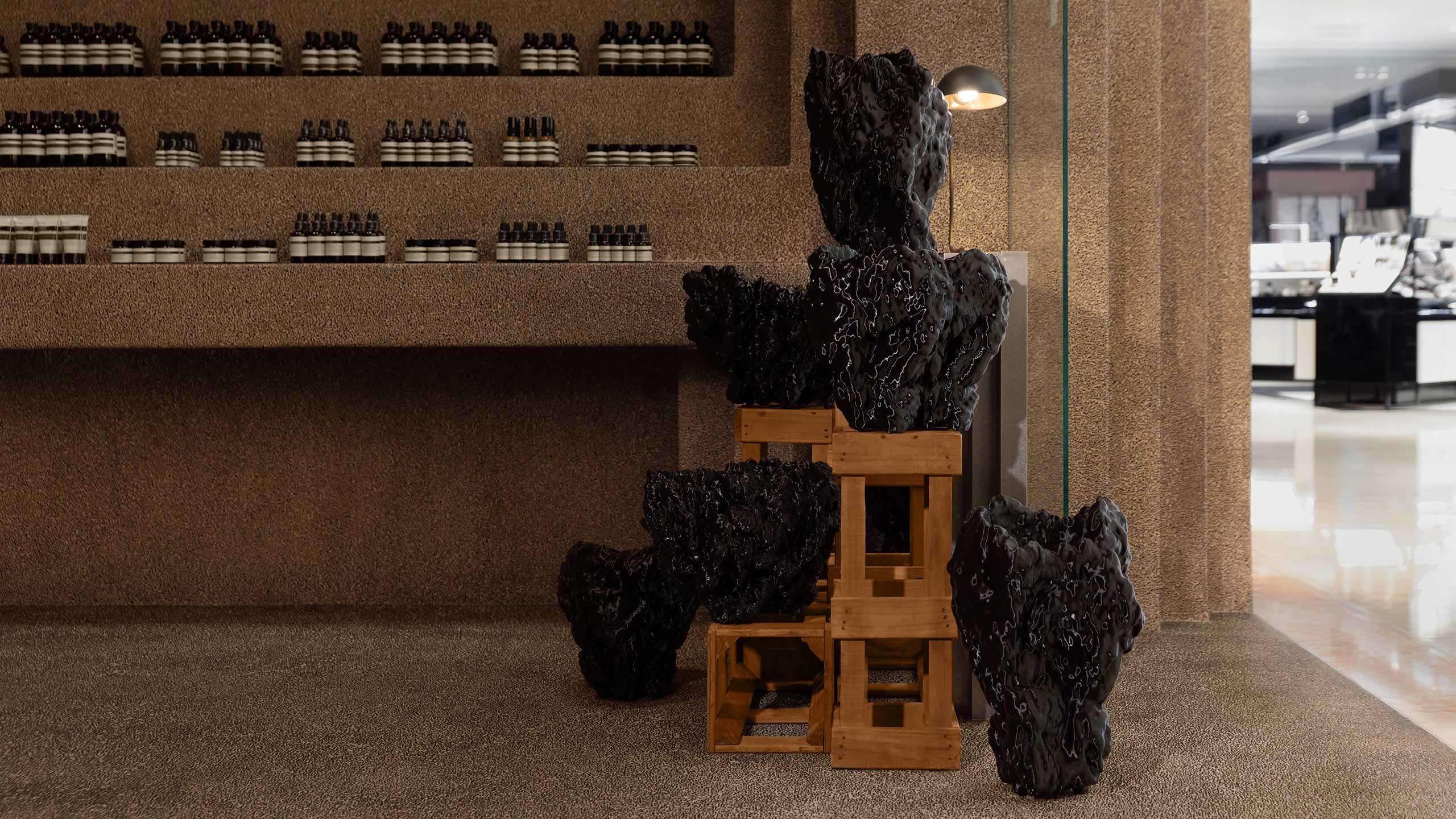 Rinse and return installation in Aesop Sogo Hsinchu store