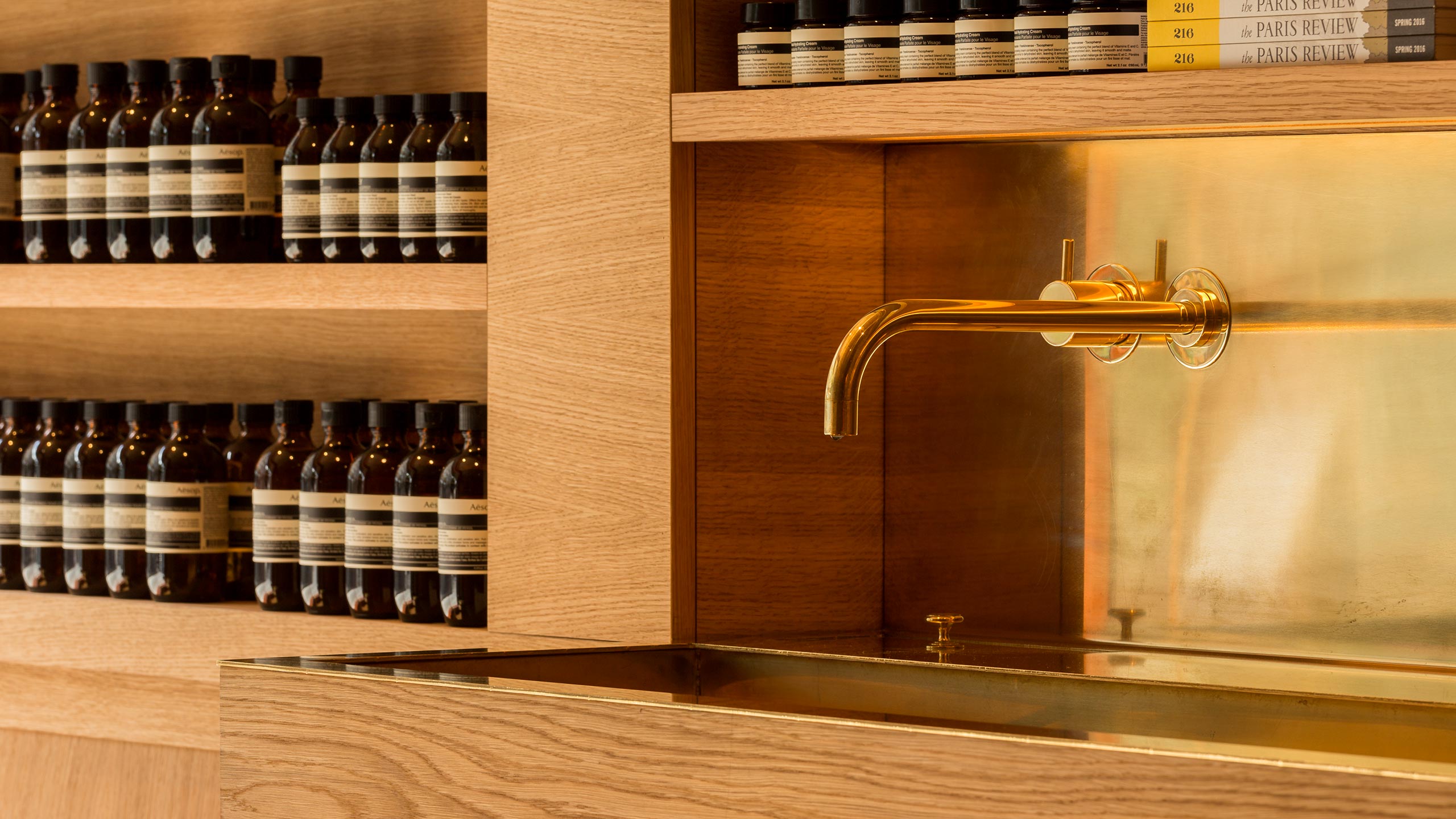 Aesop Homansbyen store interior basin detail