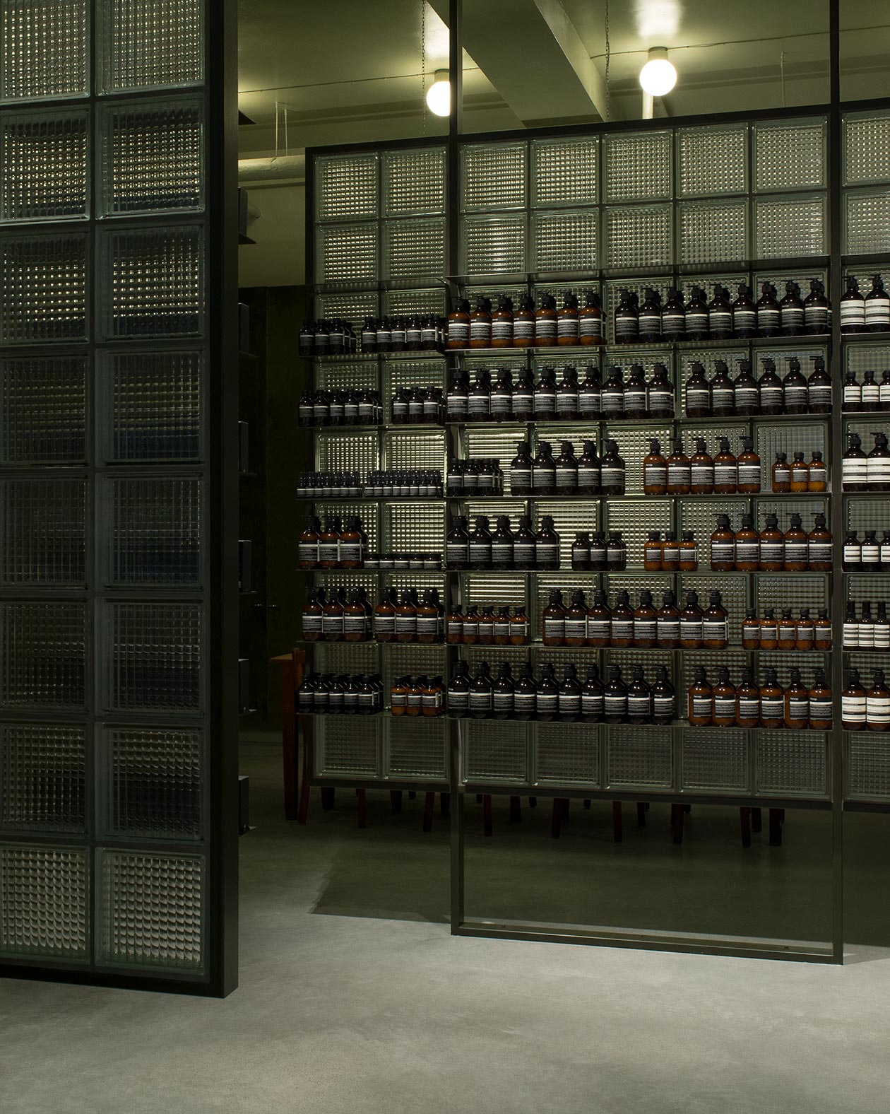 Aesop Nikolaistrasse store interior shelving