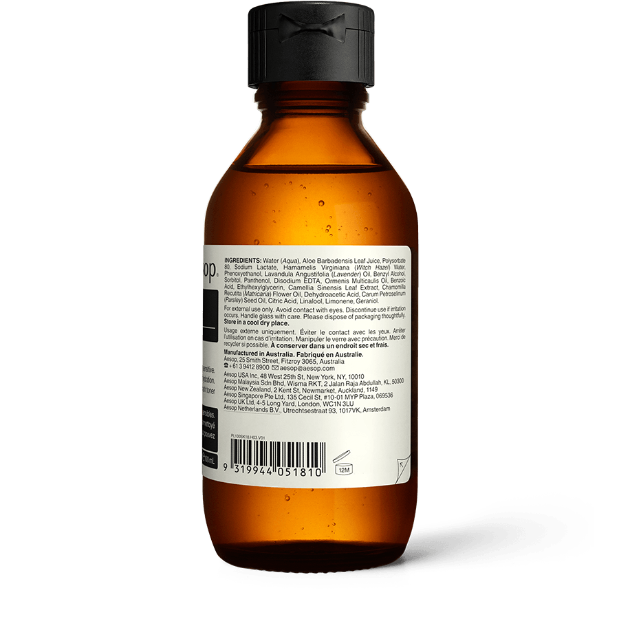誕生日プレゼント Anti-Oxidant Seed Parsley Facial Aesop | Toner 香水(ユニセックス)