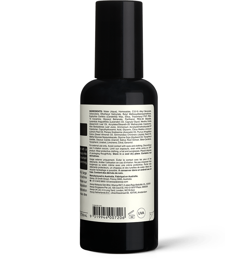 【爆売りセール開催中！】 | SPF50 Lotion Body Protective Body Aesop | Sunscreen 日焼け止め