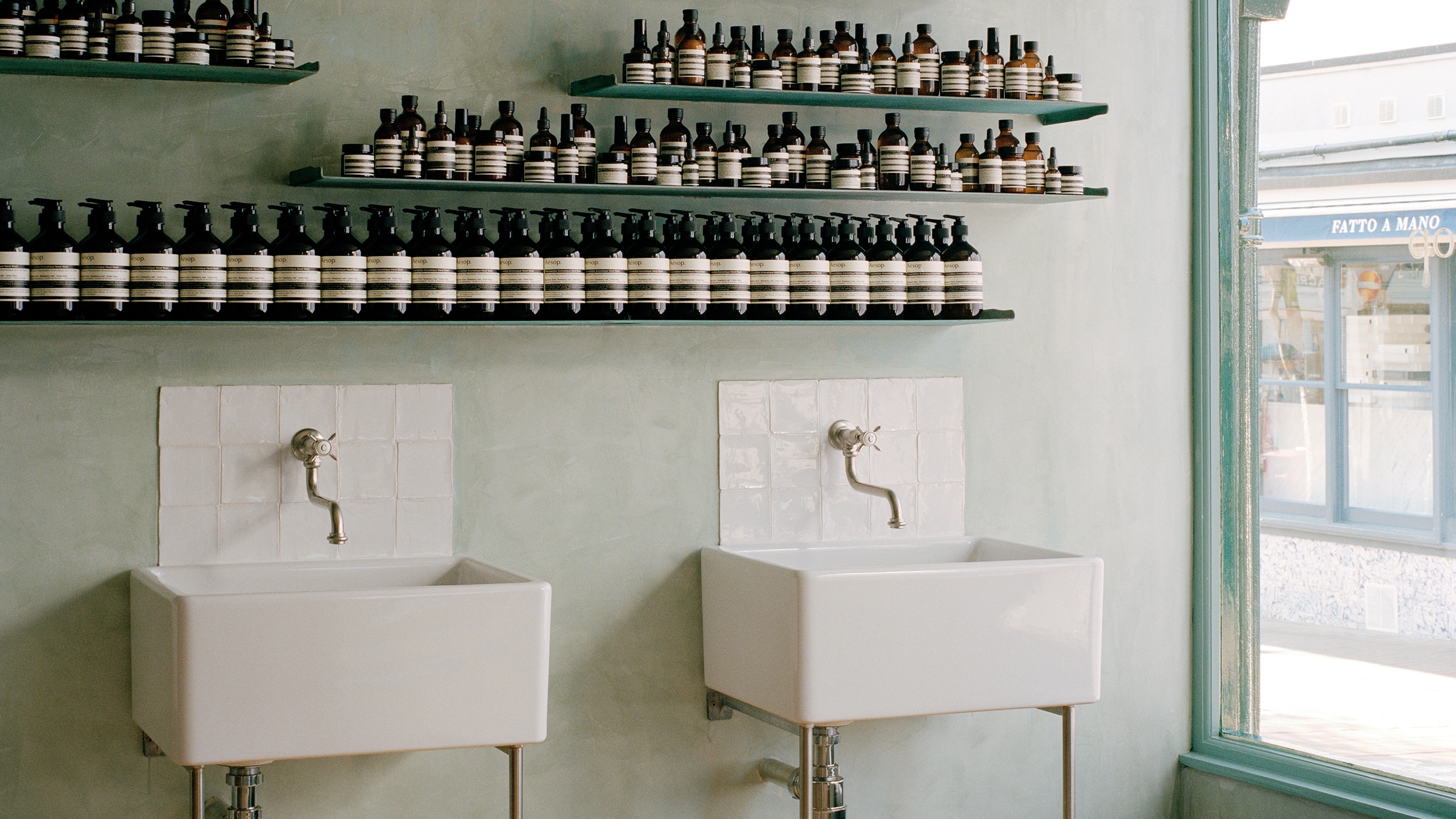 Aesop Brighton store sink detail