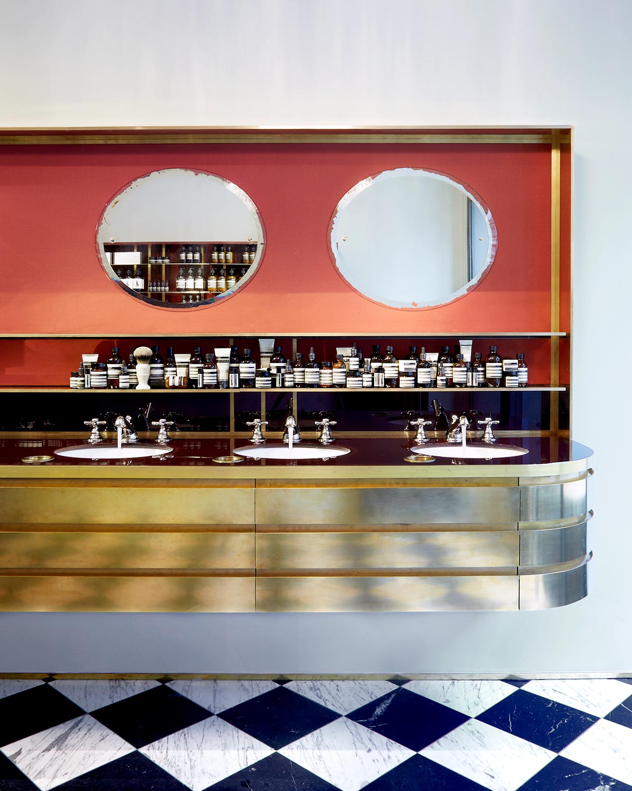 Aesop Saint Sulpice store interior sink