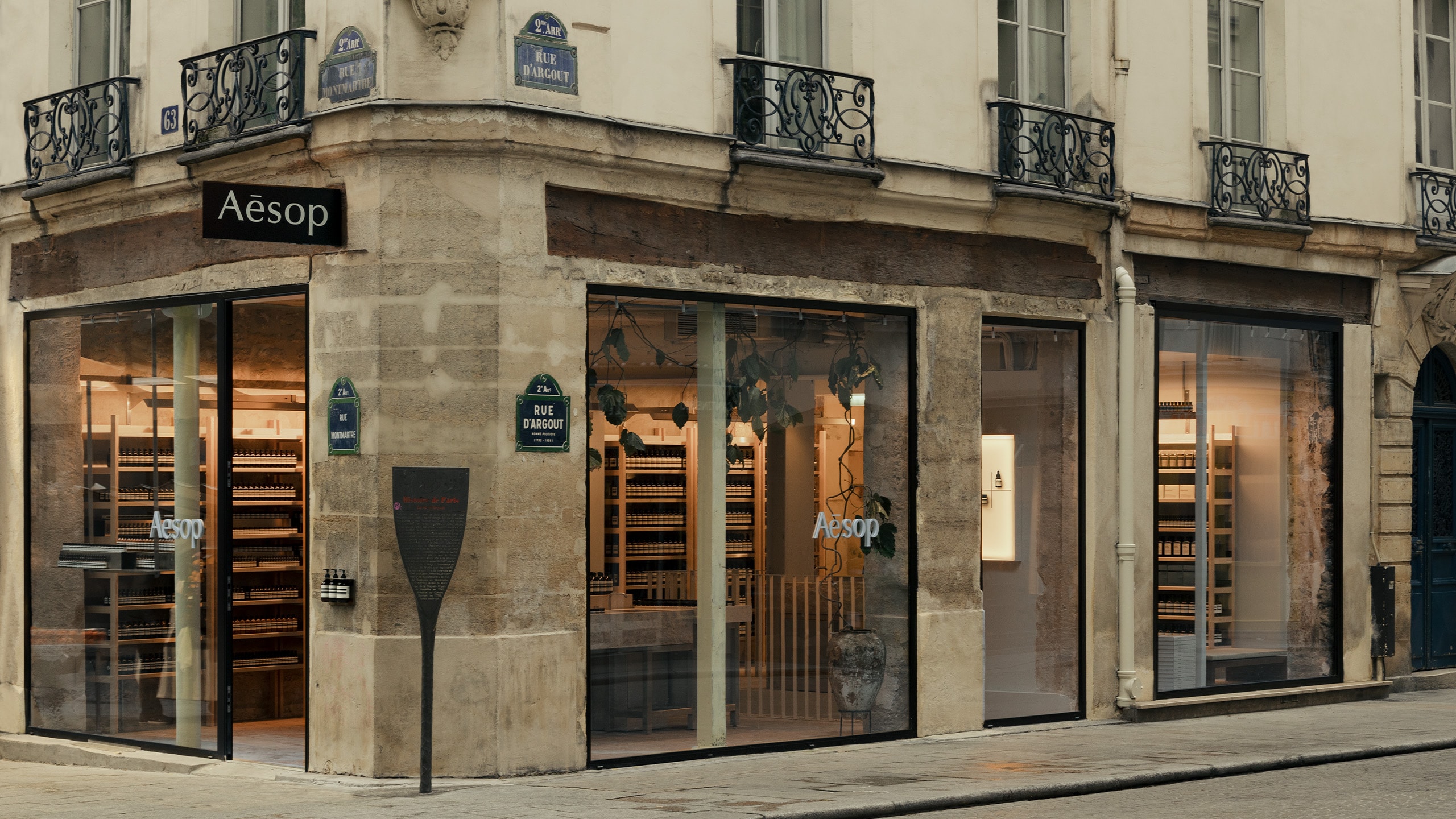 Aesop Sentier store facade