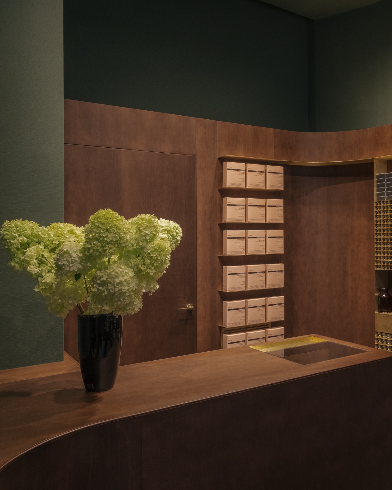 Aesop Bauernmarkt store interior.