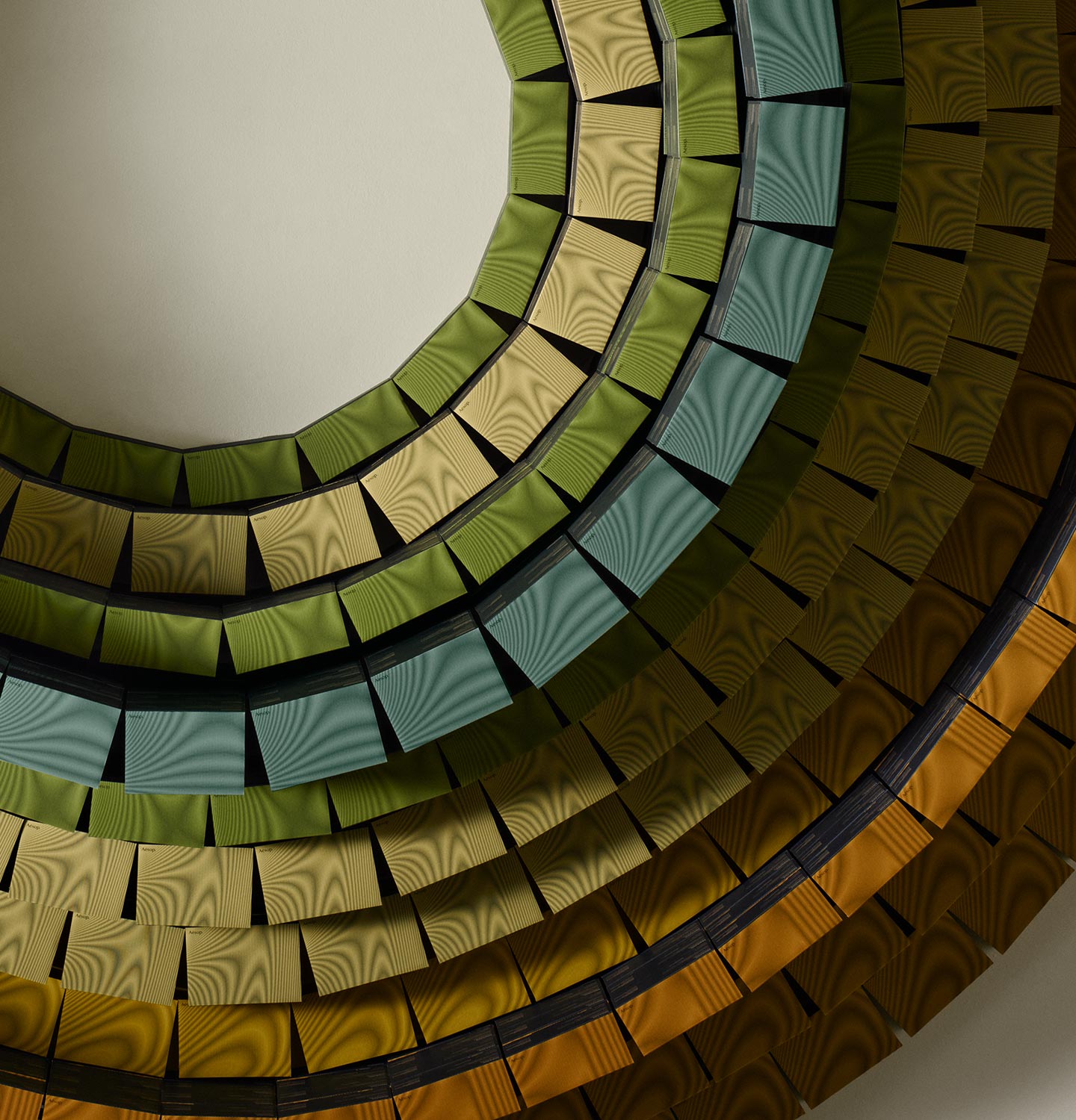 Aesop 2023 gift kits arranged in circle