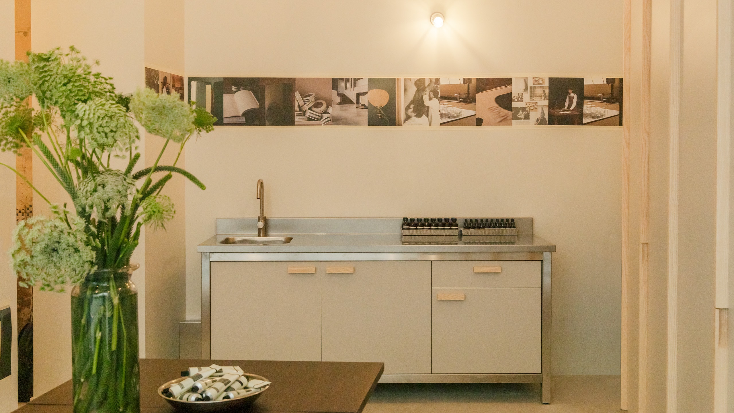Aesop Sentier store basin and display