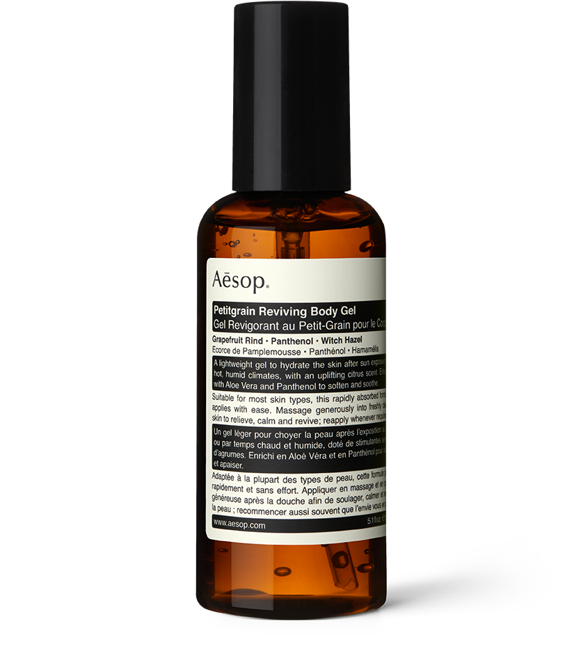 aesop.com | Petitgrain Reviving Body Gel