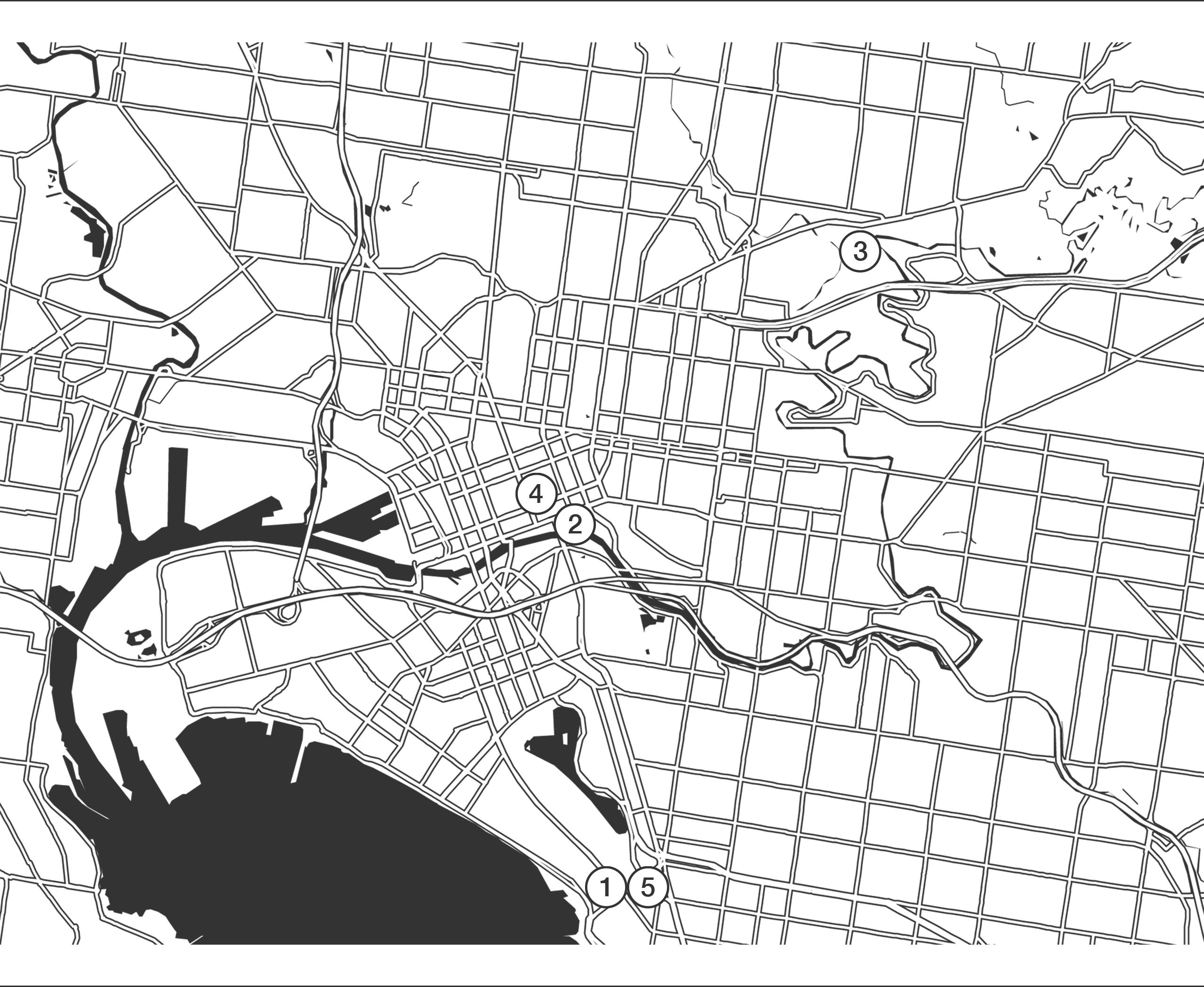 Map of Melbourne