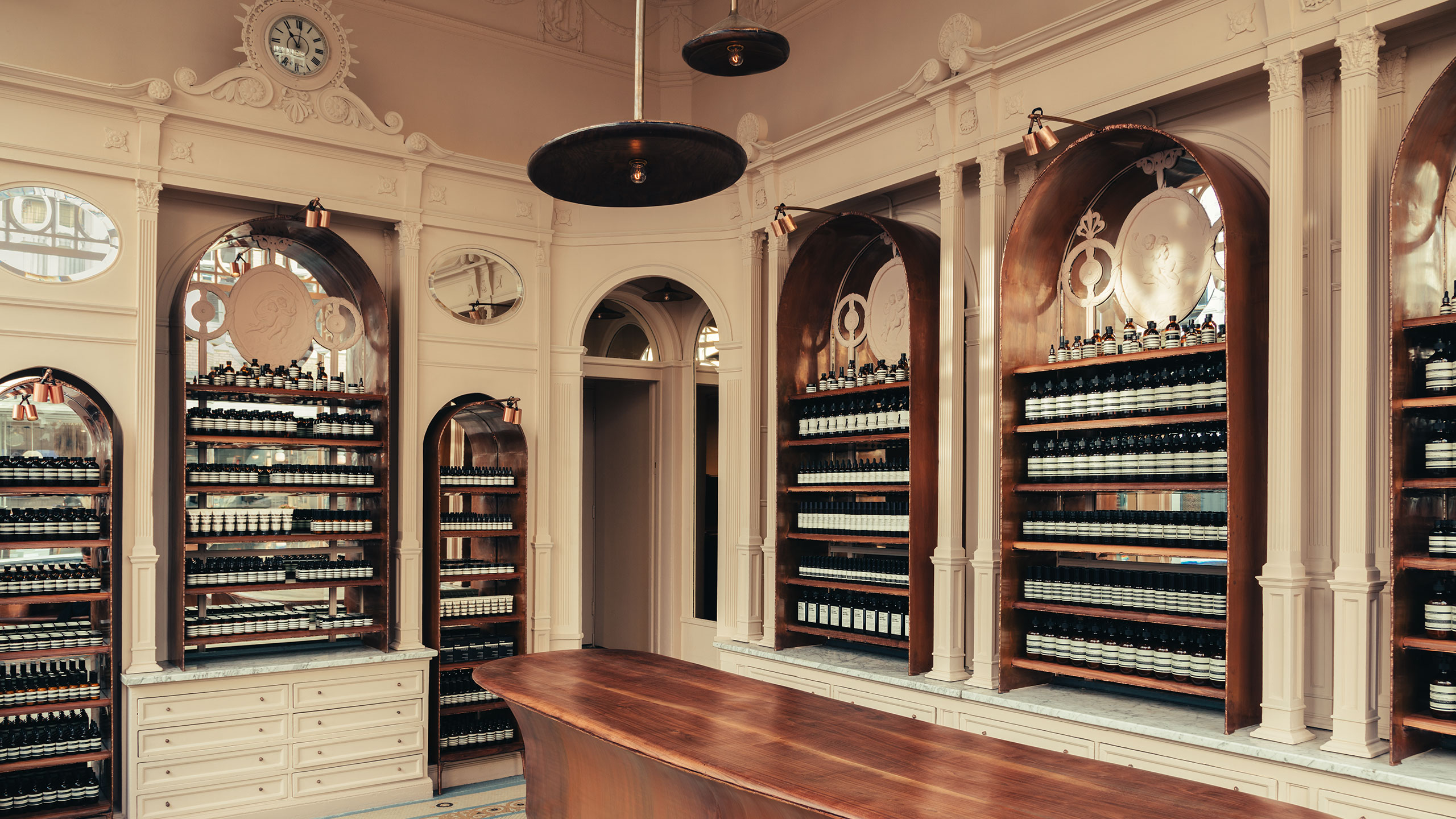 Aesop Utrechtsestraat store interior shelving detail