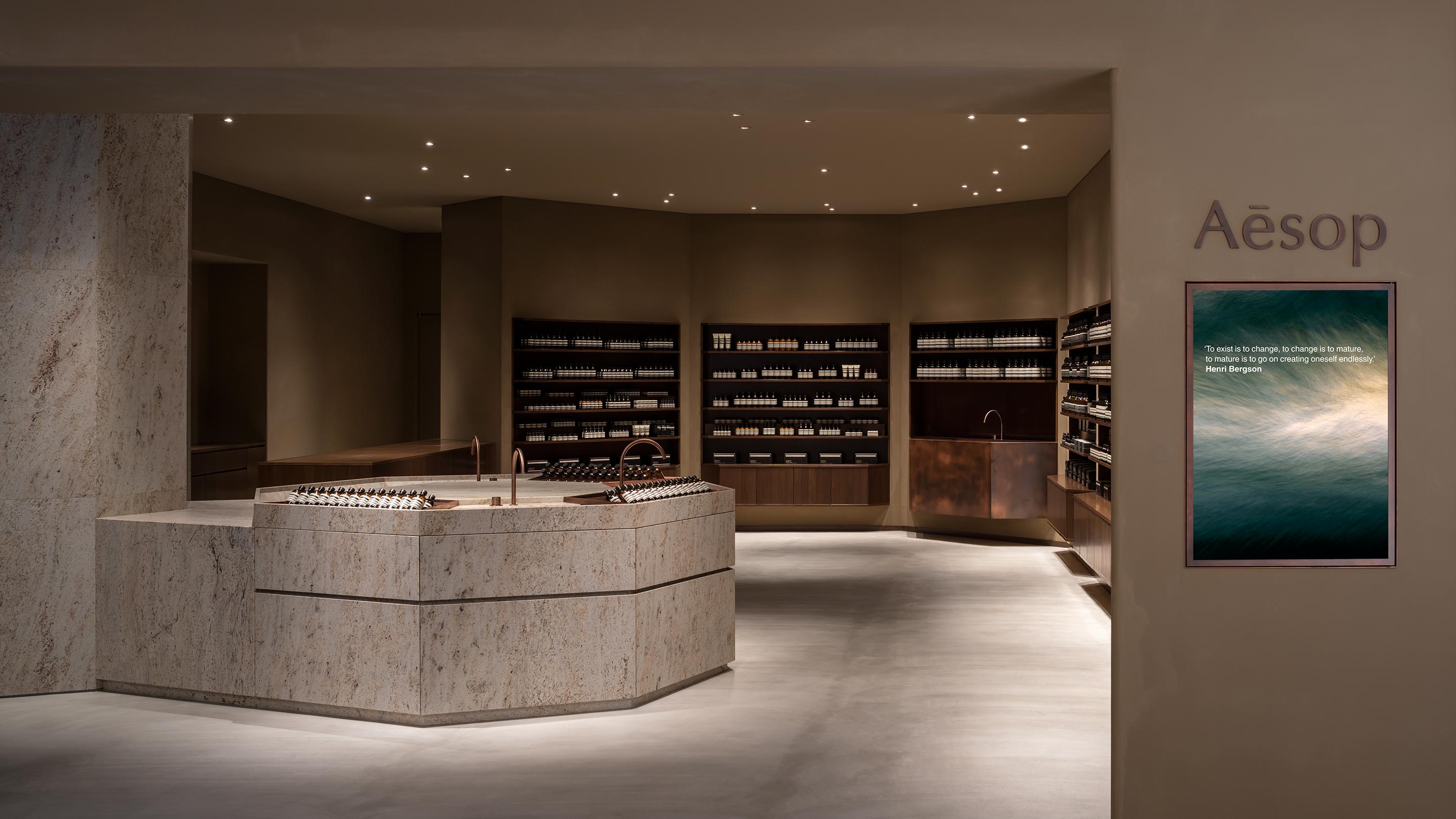 Aesop Shinsaibashi Daimaru store front