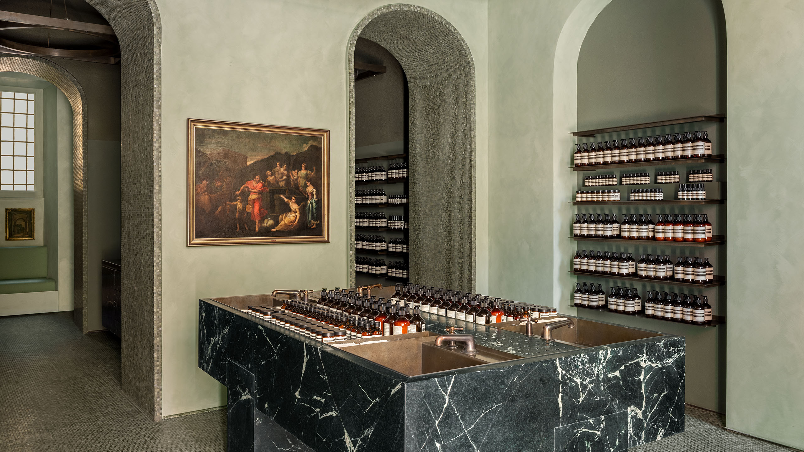 Aesop Via del Babuino store interior.
