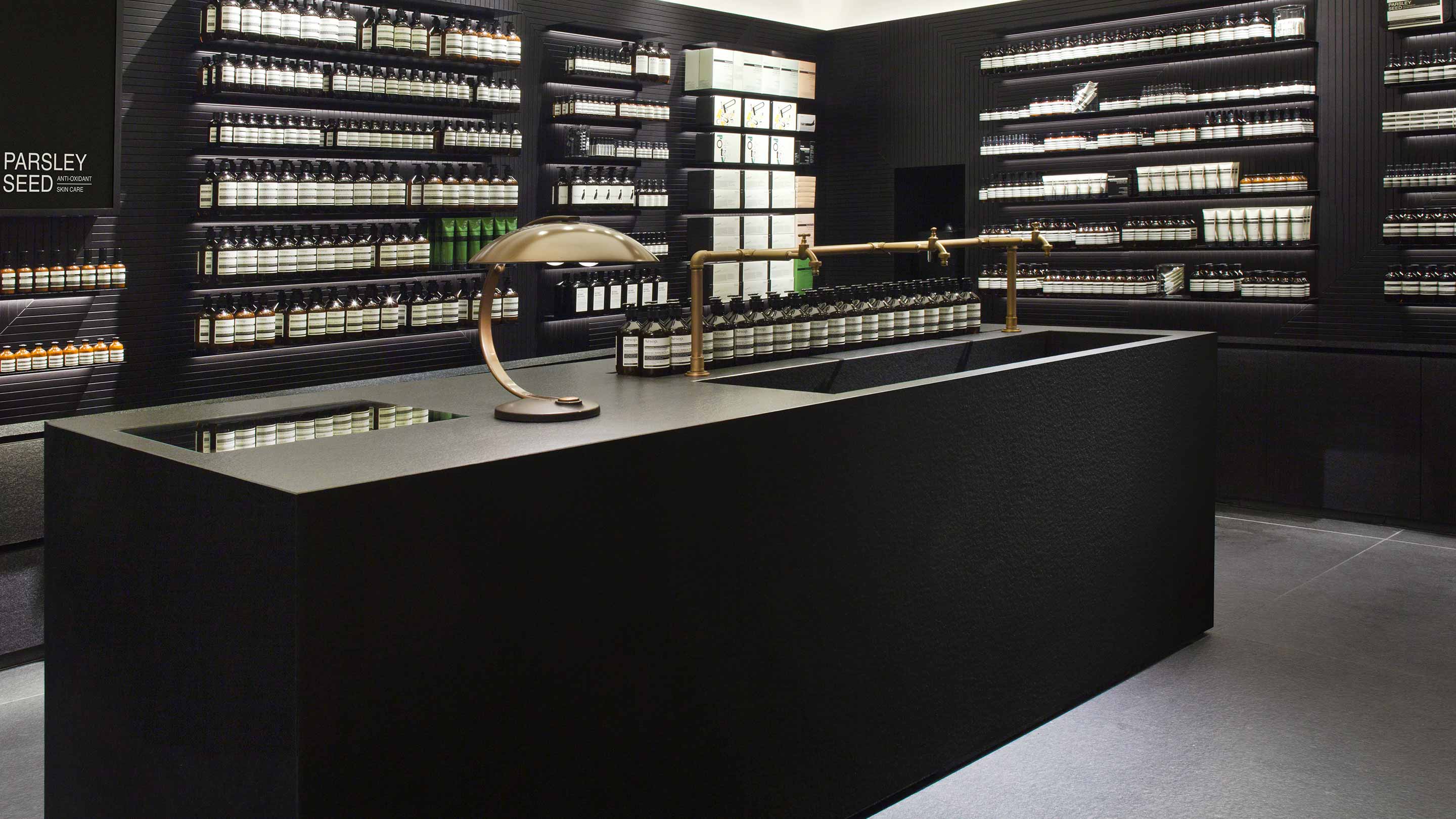 Aesop Karlspassage store interior 