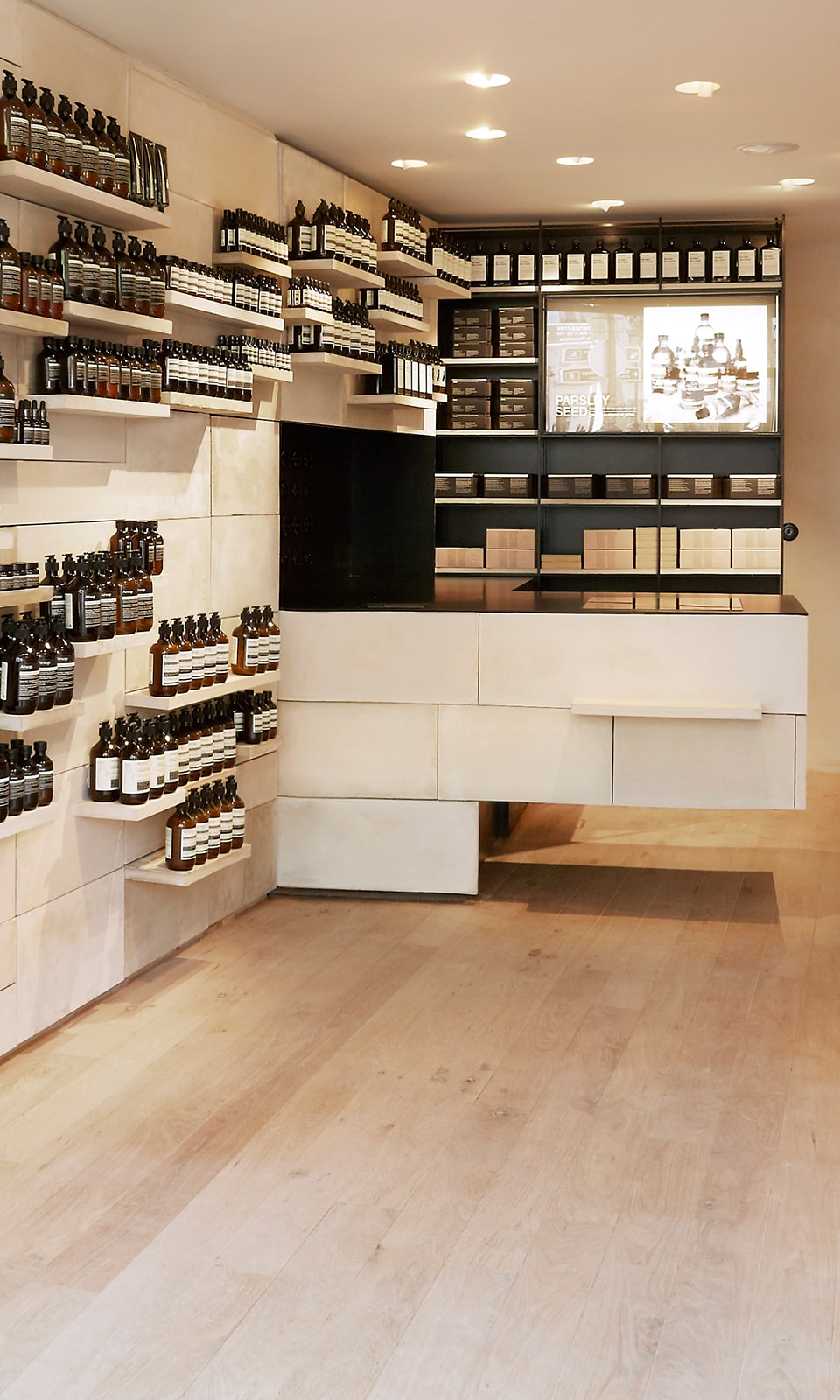 Aesop Montmartre store interior 