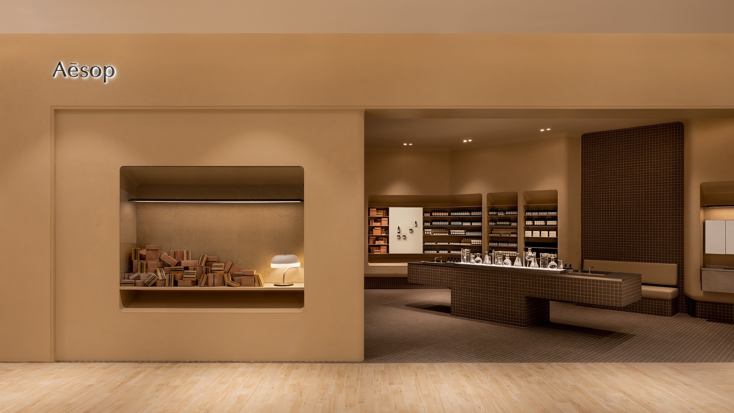 Storefront of Aesop La Laport