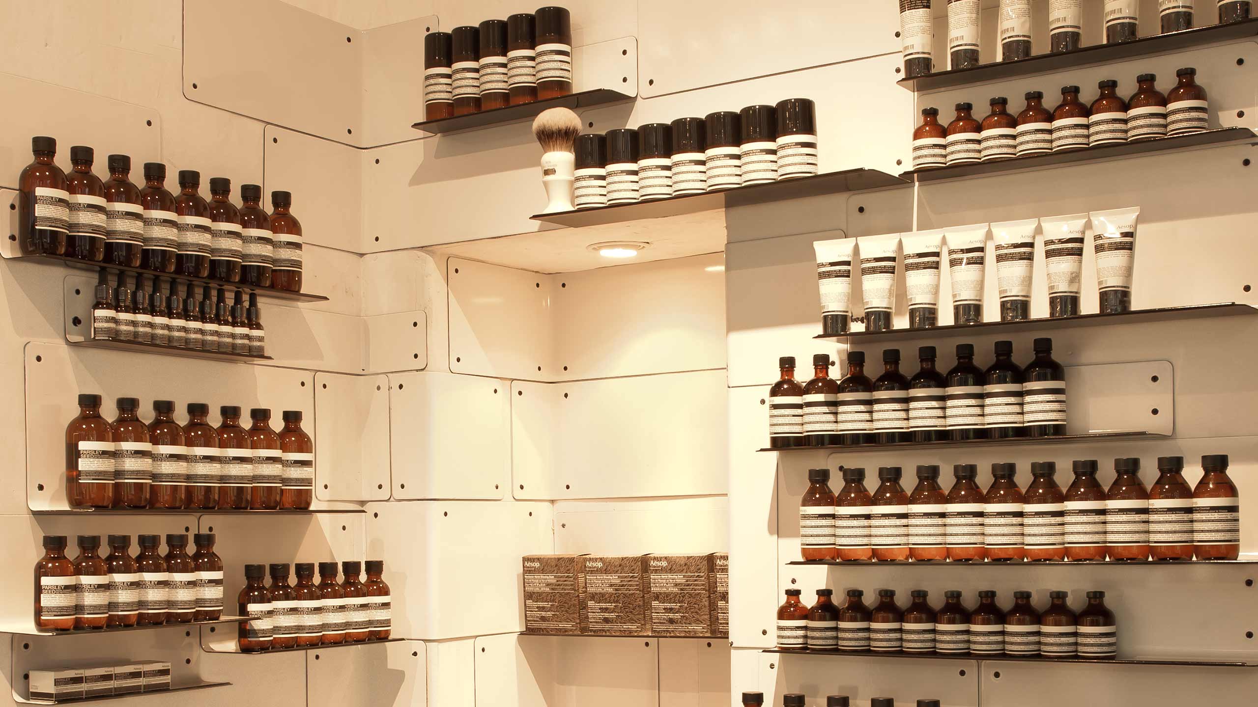 Aesop Soho store interior 
