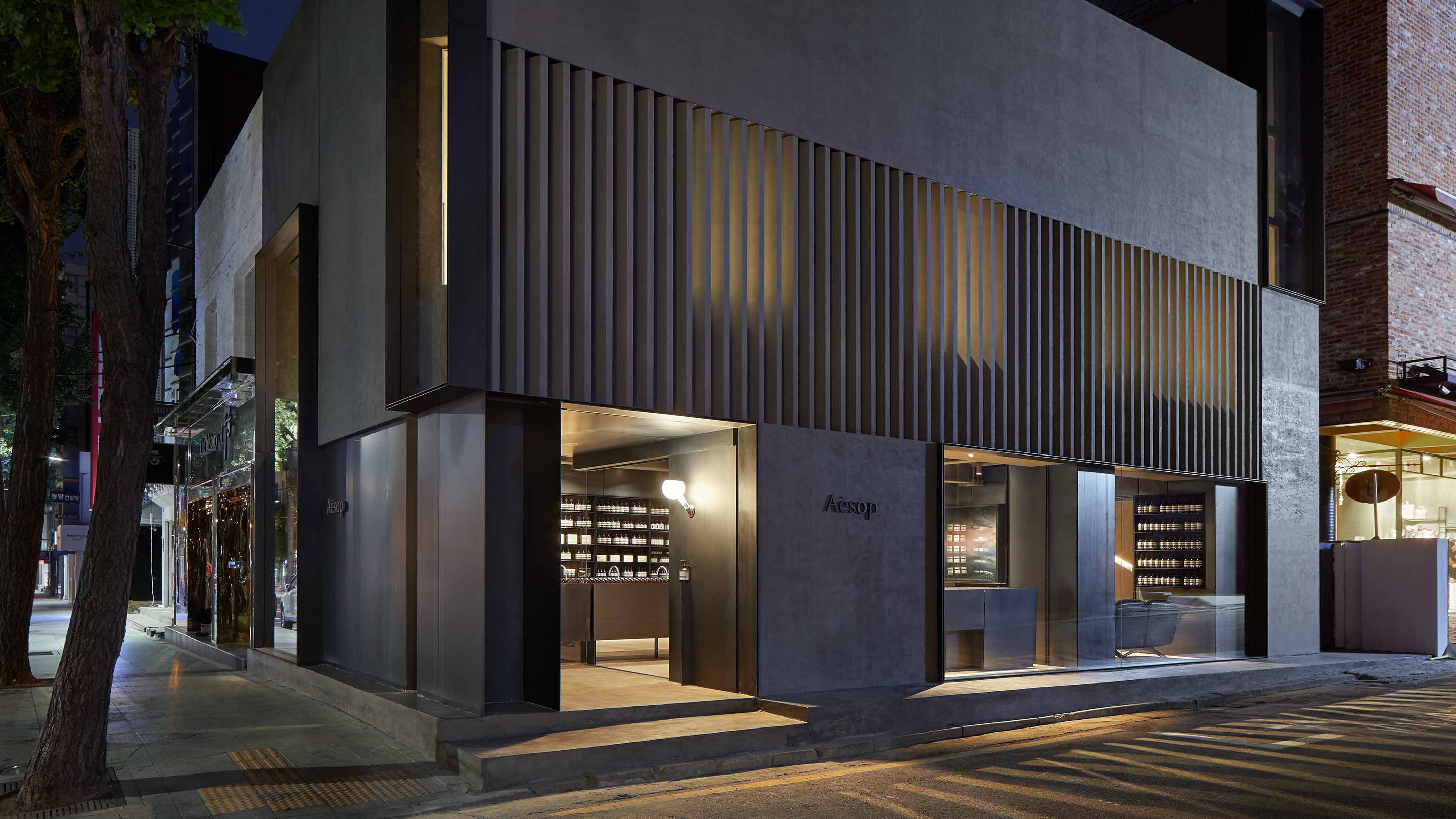 Aesop Garosu-gil store facade