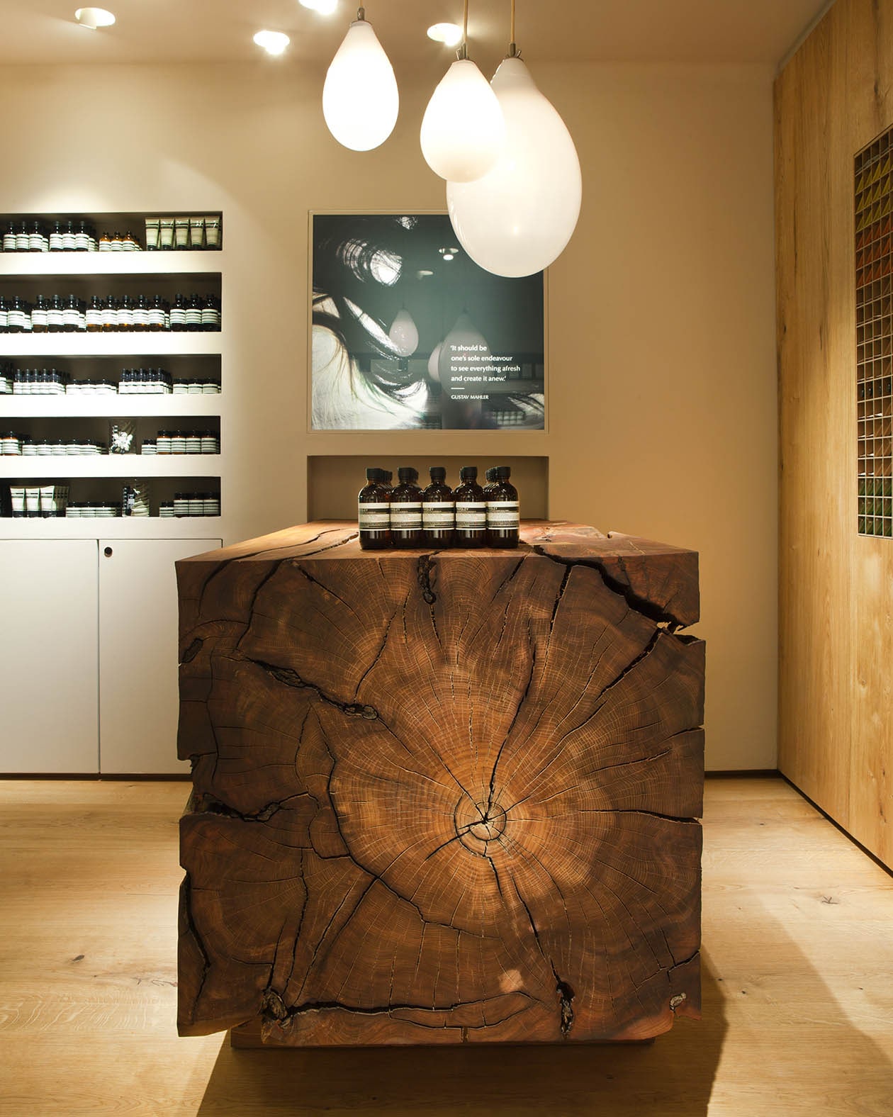 Aesop Bibliotekstan store interior detail