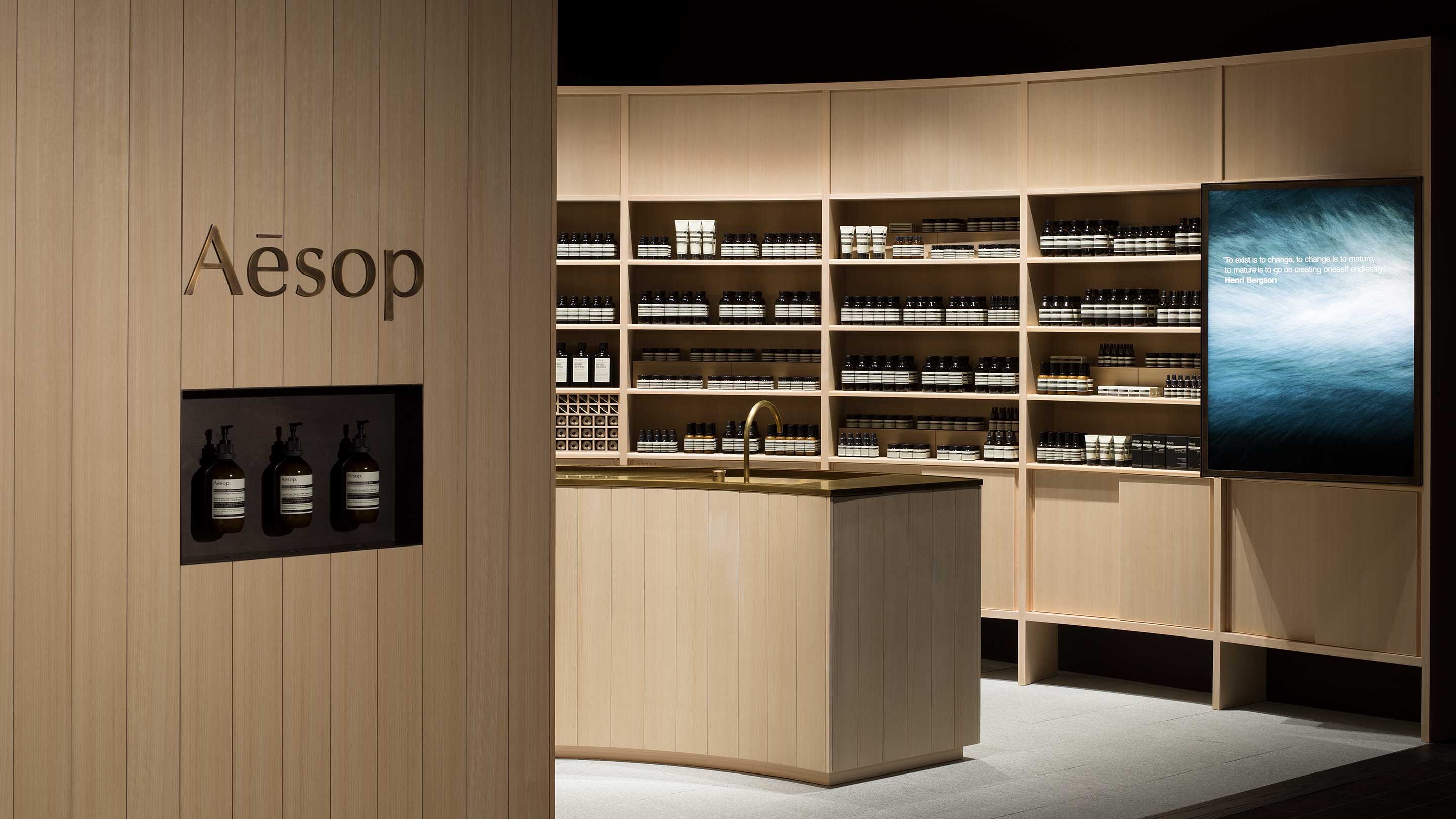 Aesop Nihonbashi store, front window