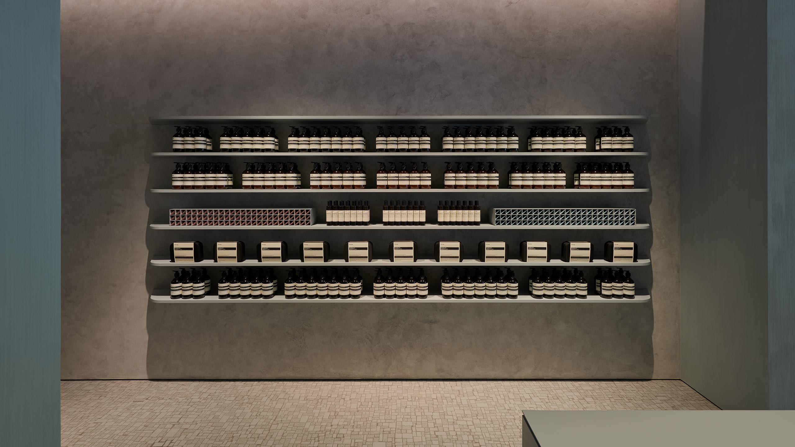 Aesop’s products on the shelves