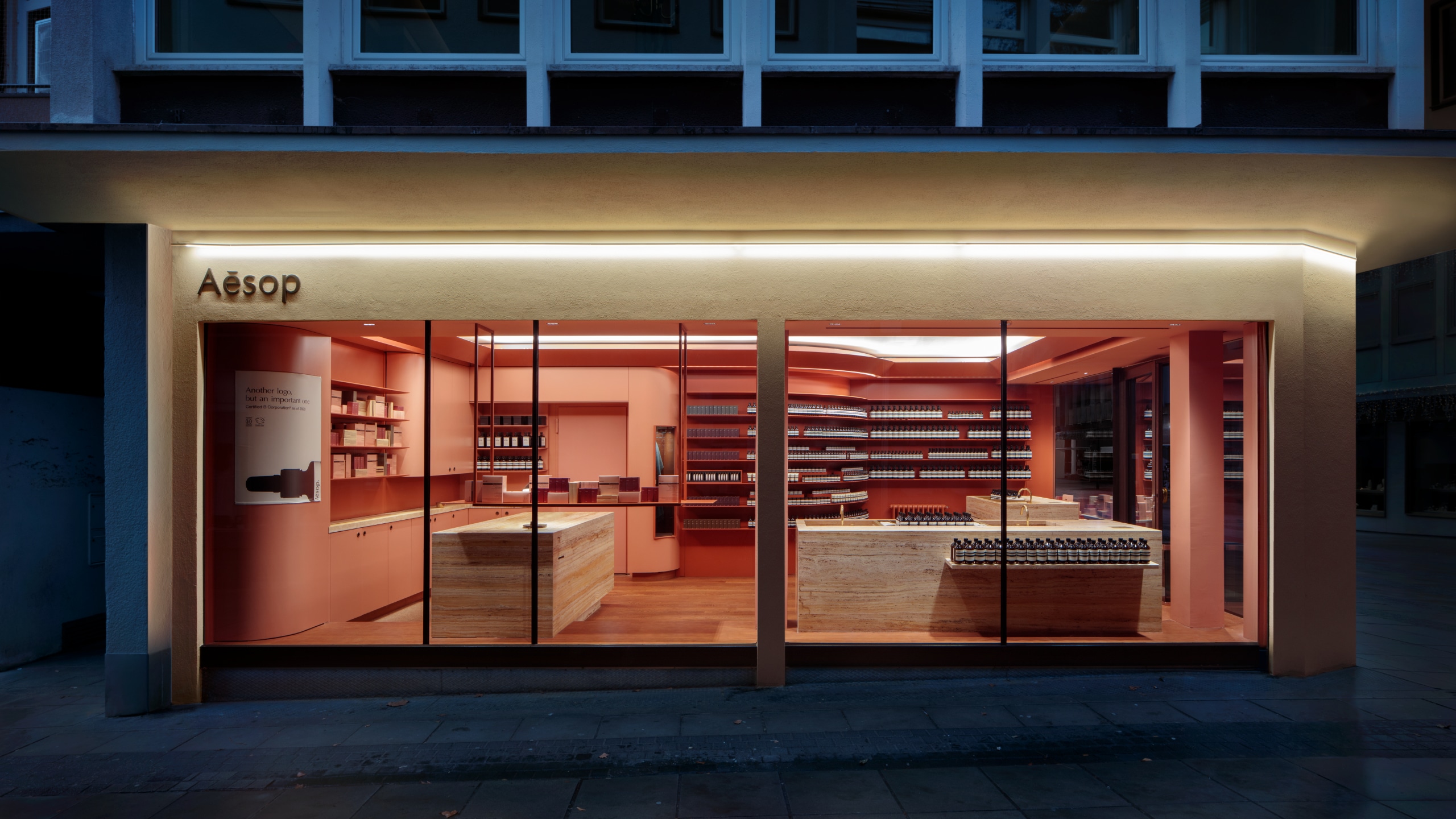 Aesop Kirchstrasse store facade from street.