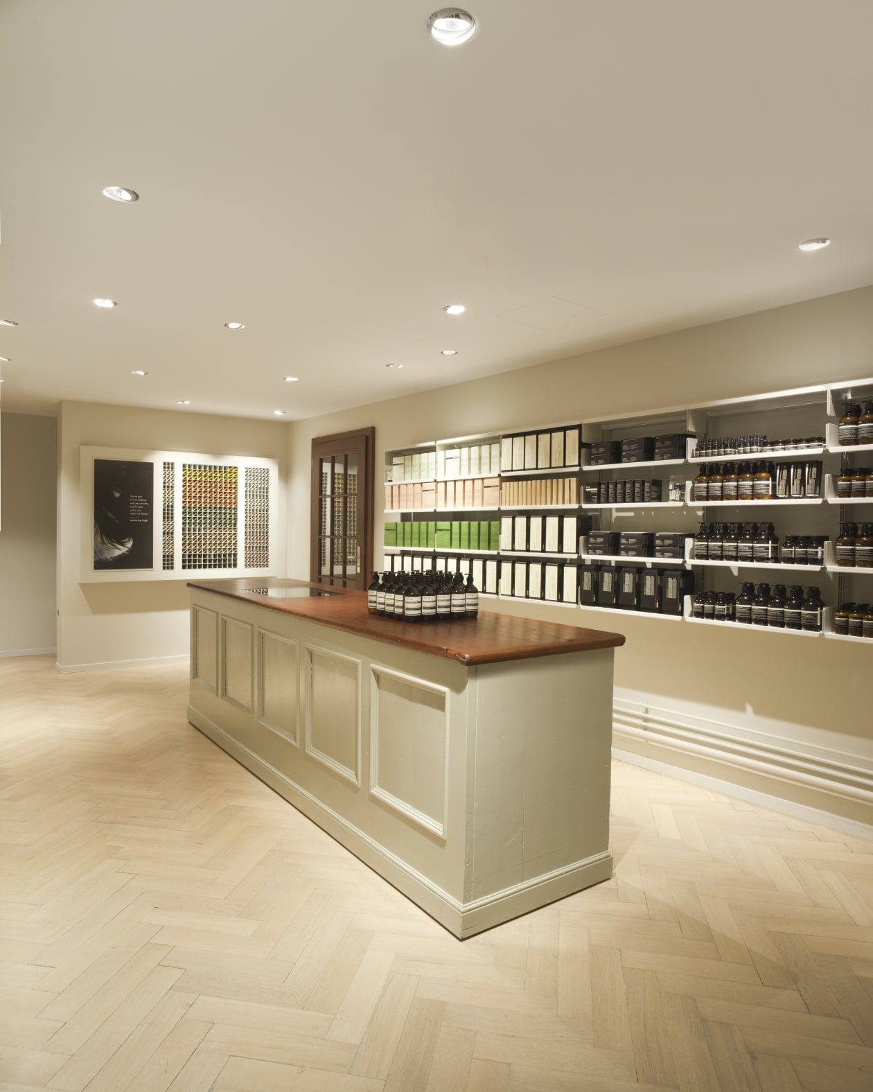 Aesop Bern store interior.