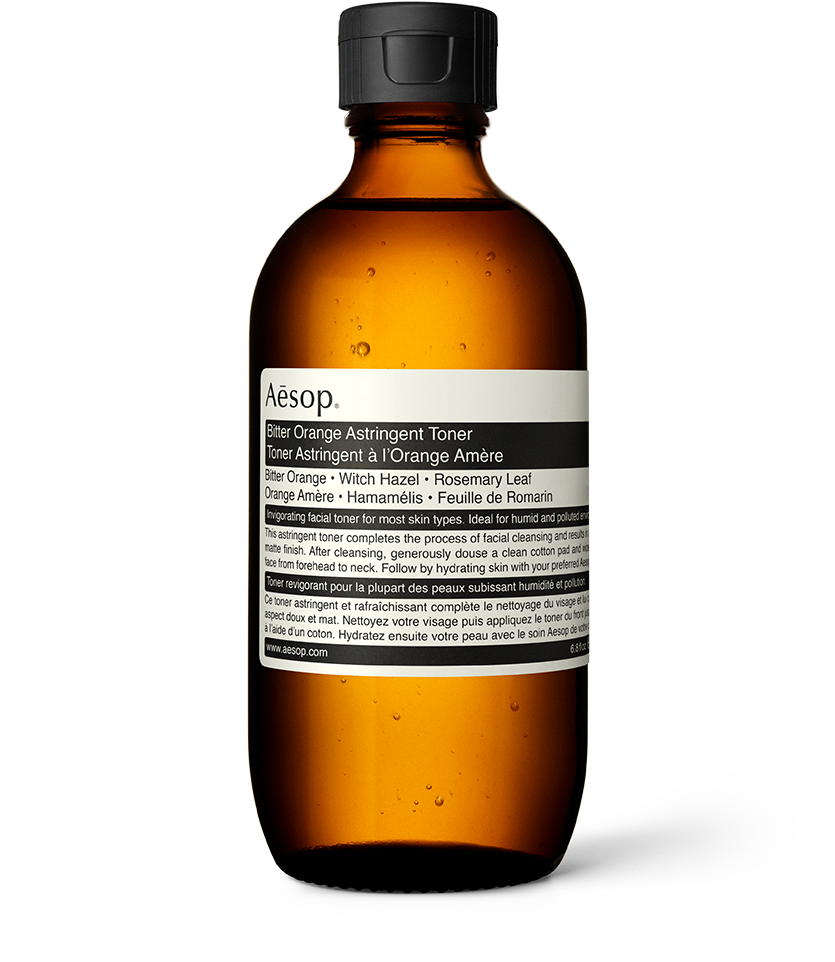 Bitter Orange Astringent Toner in amber glass bottle 